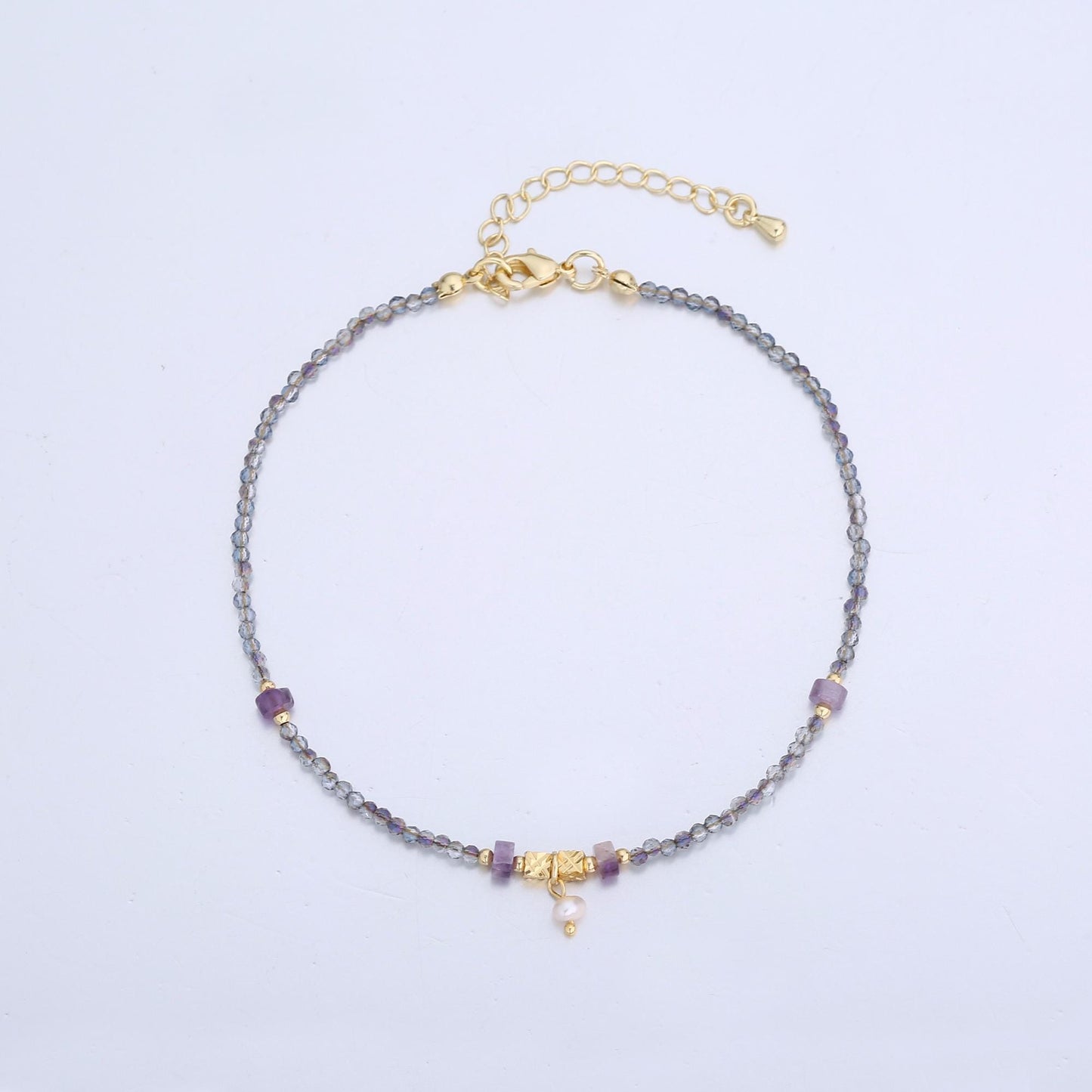 Handcrafted Beaded Anklets for Summer Jewelry Handmade Gift Idea 9 inch Long WA2947