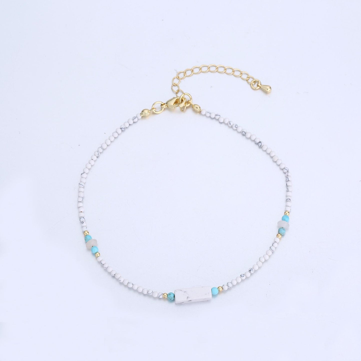 Handcrafted Beaded Anklets for Summer Jewelry Handmade Gift Idea 9 inch Long WA2947
