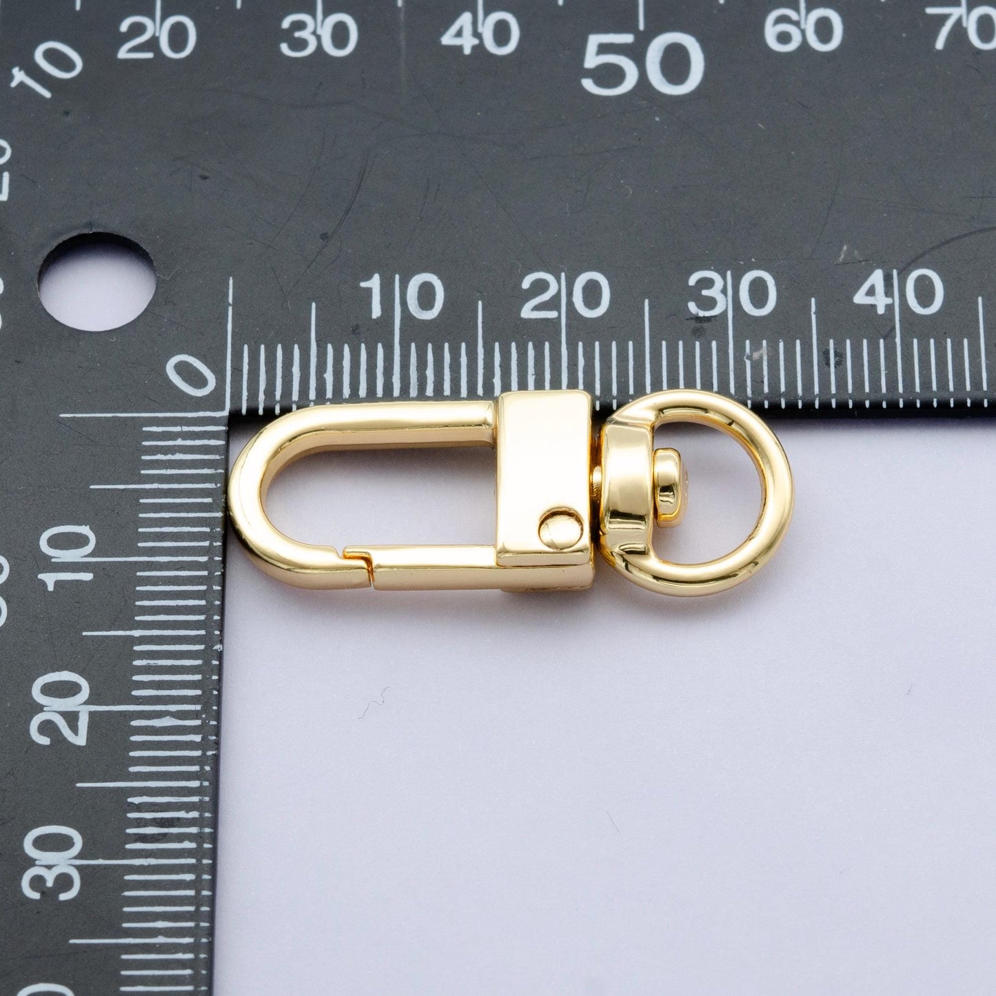 Gold Oval clasp spring gate clasp 33 x 12 x 6mm wholesale supply for Bag Charm Component Jewelry Making Supply Z-1109