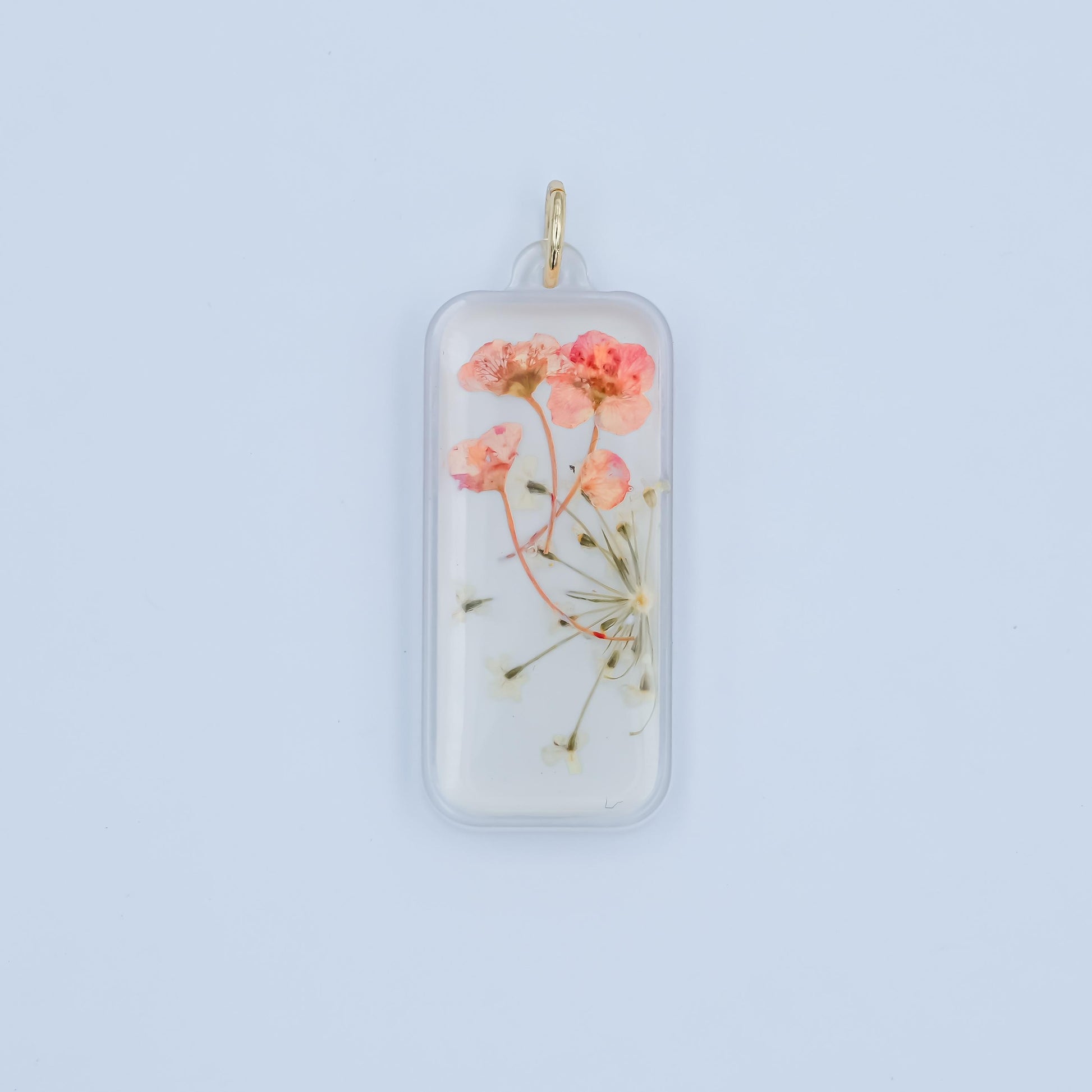 Handmade Real Pressed Flower Charm Baby's Breath Gyposphila for Necklace Earring Jewelry Making Supply Resin