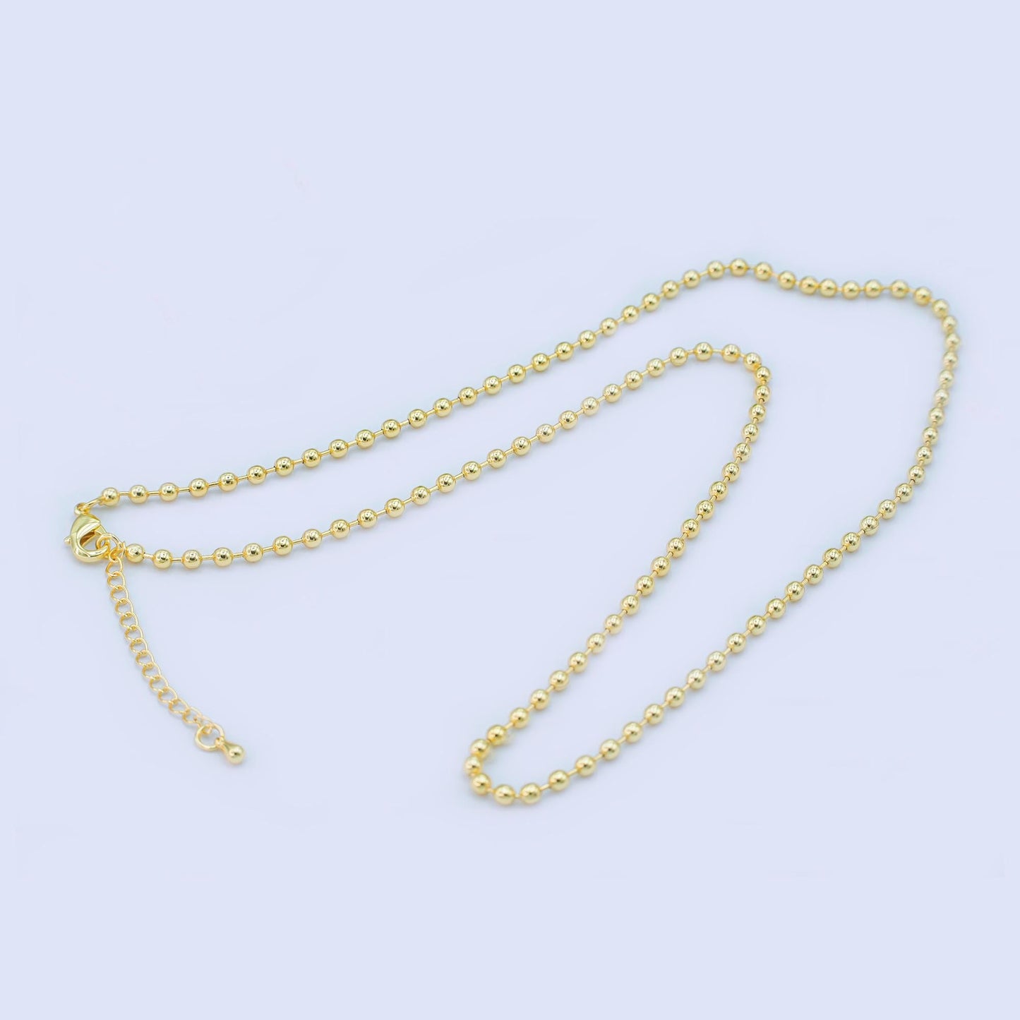 Minimalist 24k gold filled Beaded bracelet 6 inch + 1.5 inch extender for Jewelry Supply