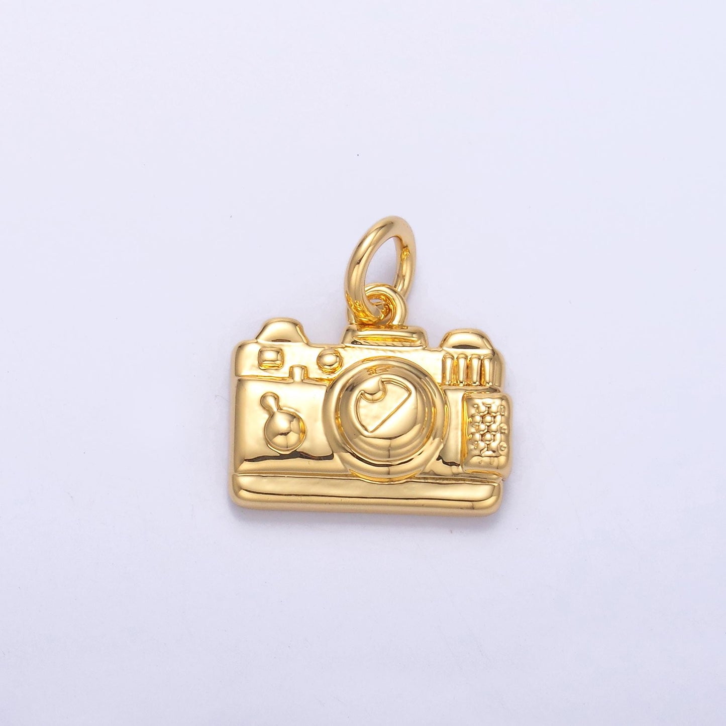 24k gold filled Mini camera Charm Silver photography pendant | N013