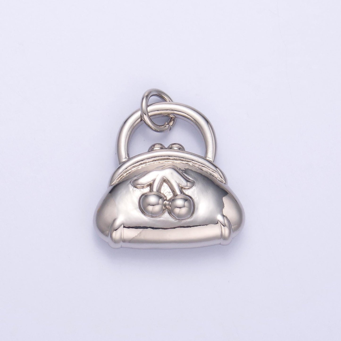 24k gold Filled dainty purse bag Cherry Charm pendant for bracelet necklace component | N-001