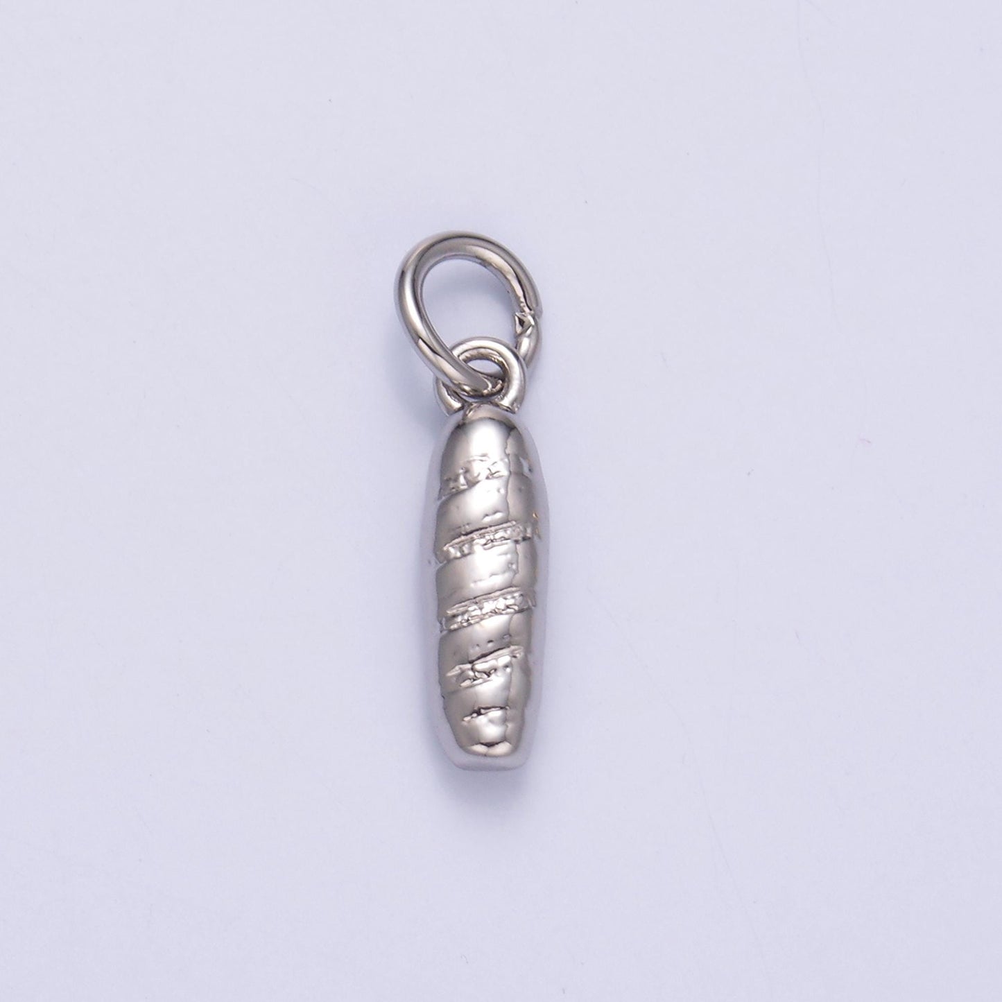 Small gold Baguette charm french Bread Charm lover pendant foodie mix charm for bracelet necklace earring component N017