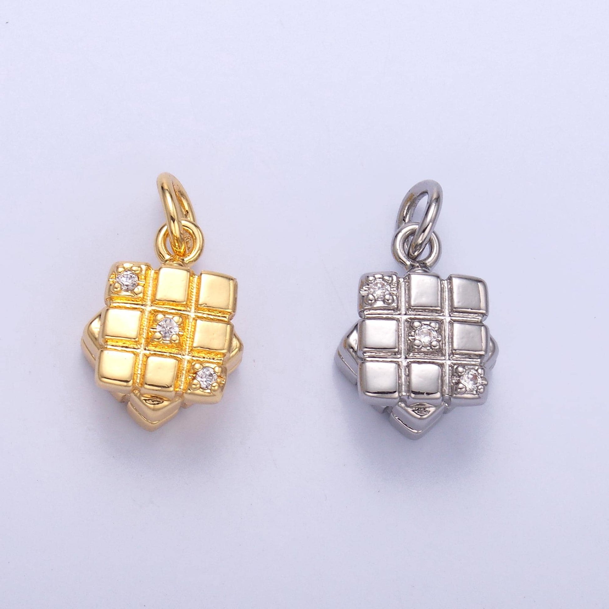 24k Gold Filled Cubic Charm Games Inspired Jewelry Making supply for Bracelet Necklace Earring N011