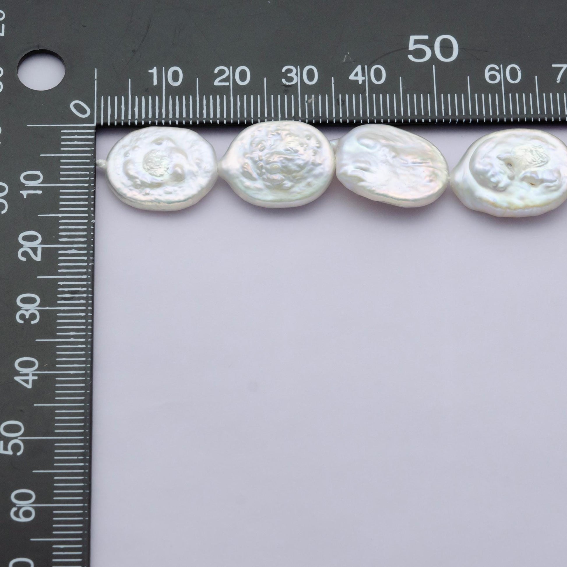 1 strand aaa quality luster white 14-16mm genuine freshwater baroque pearl 21pc high quality pearl