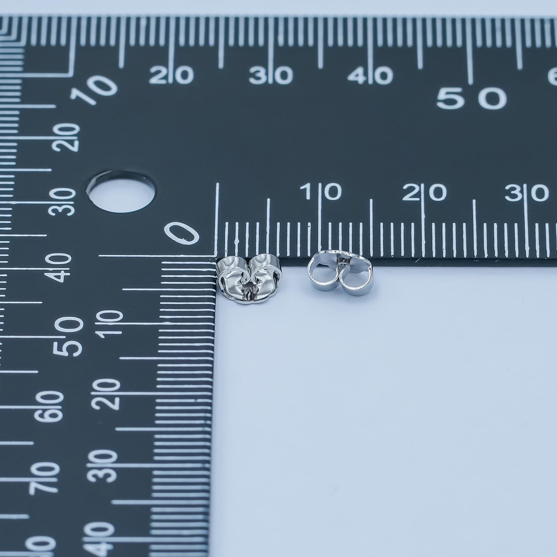 10 pair Silver earring backs, earring stoppers, butterfly earring backs, clutch earring backs, jewelry finding Z-1144