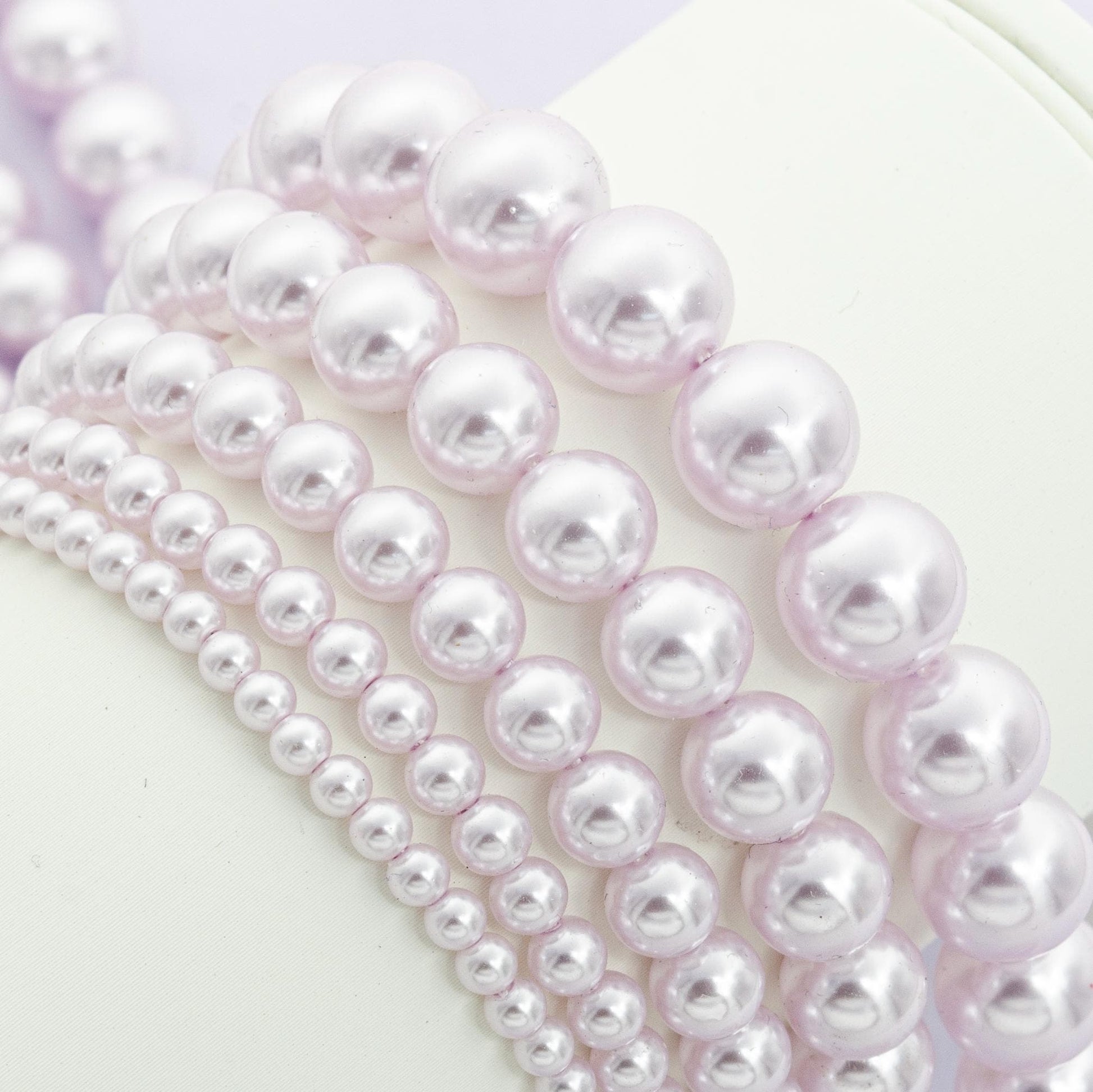 Lavender Pearl Charm Necklace Custom Charm Necklace Personalized Charm Jewelry Gift for Mothers Day Gift for Mom 17 inch Necklace