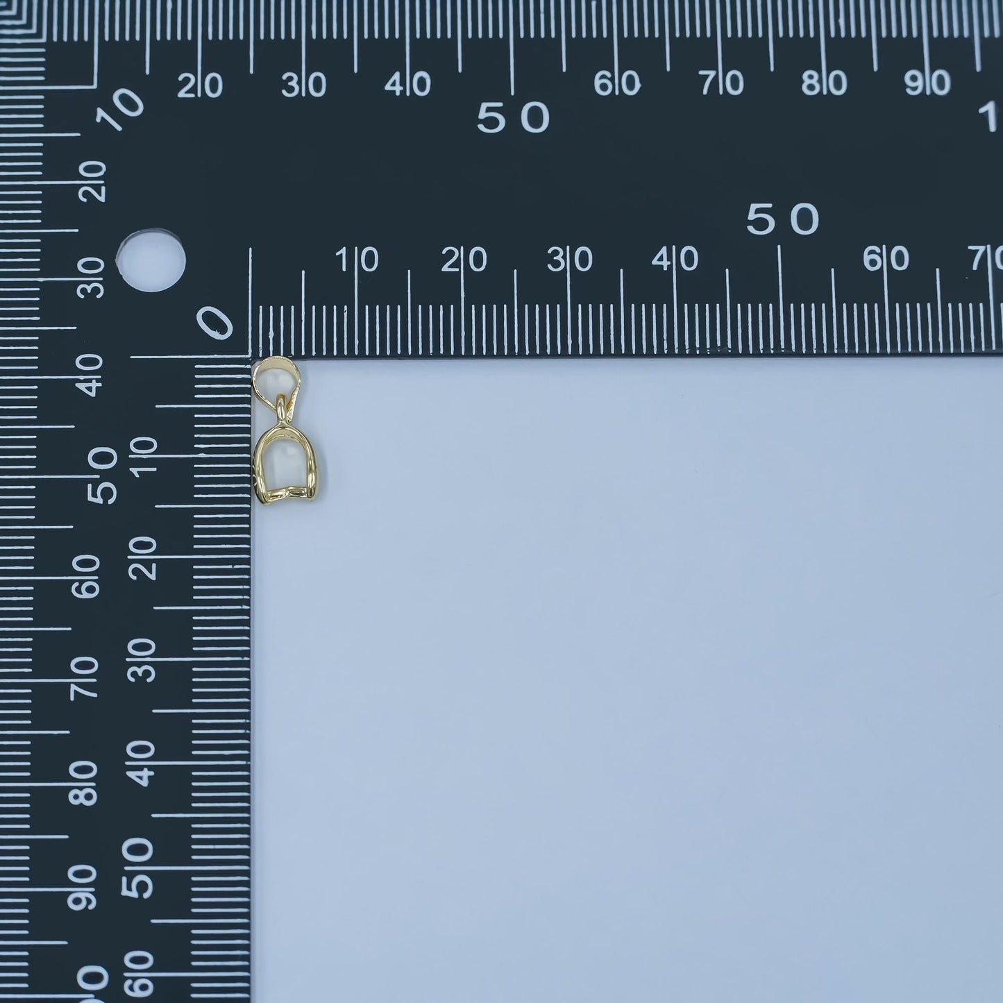 24k gold filled 11.2mm rounded snap bail minimalist jewelry findings supply | z-1124