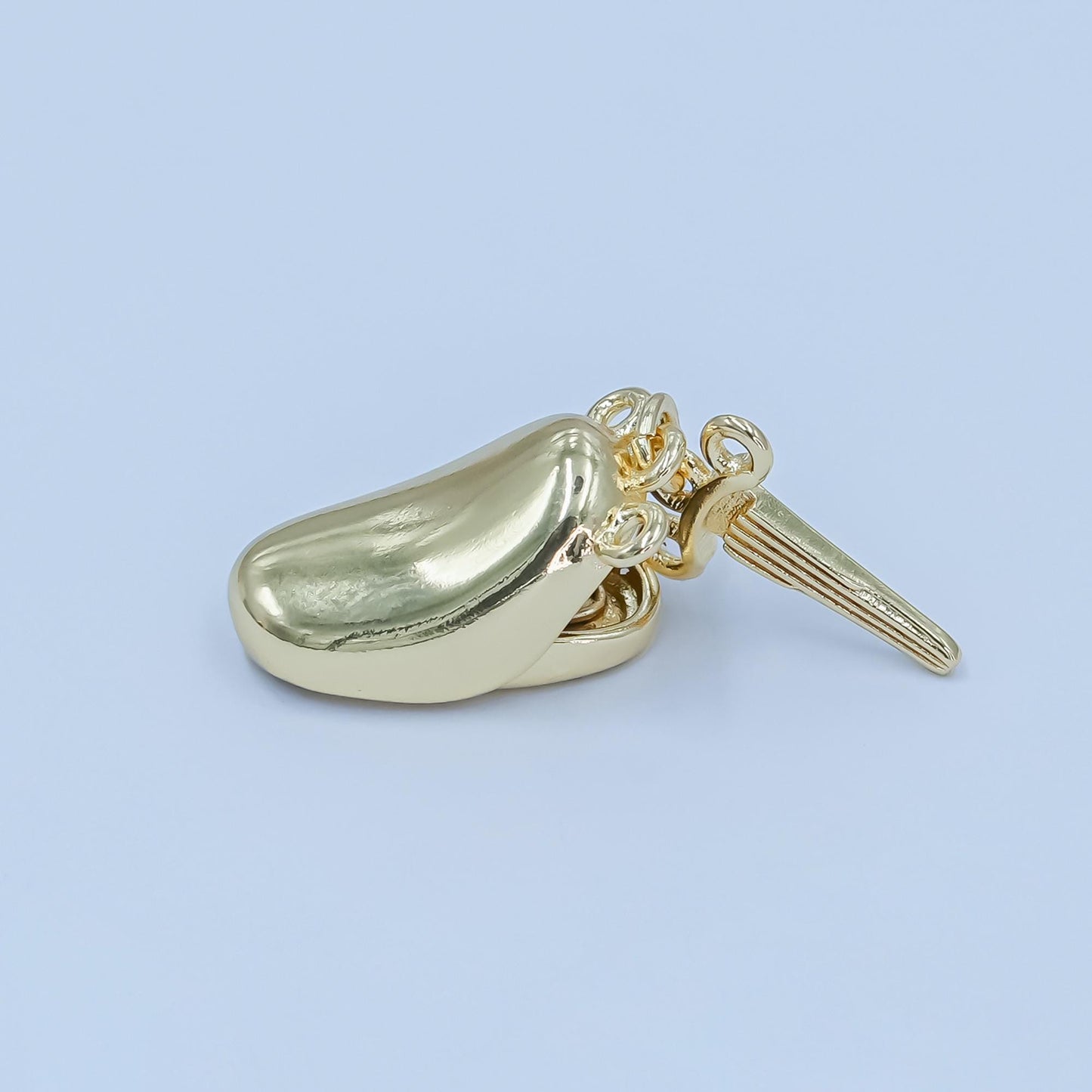 Gold shiny Bean clasp small size, press open easy control Detangler Chain for Bracelet Triple Layer Chain Clasp Z-1126