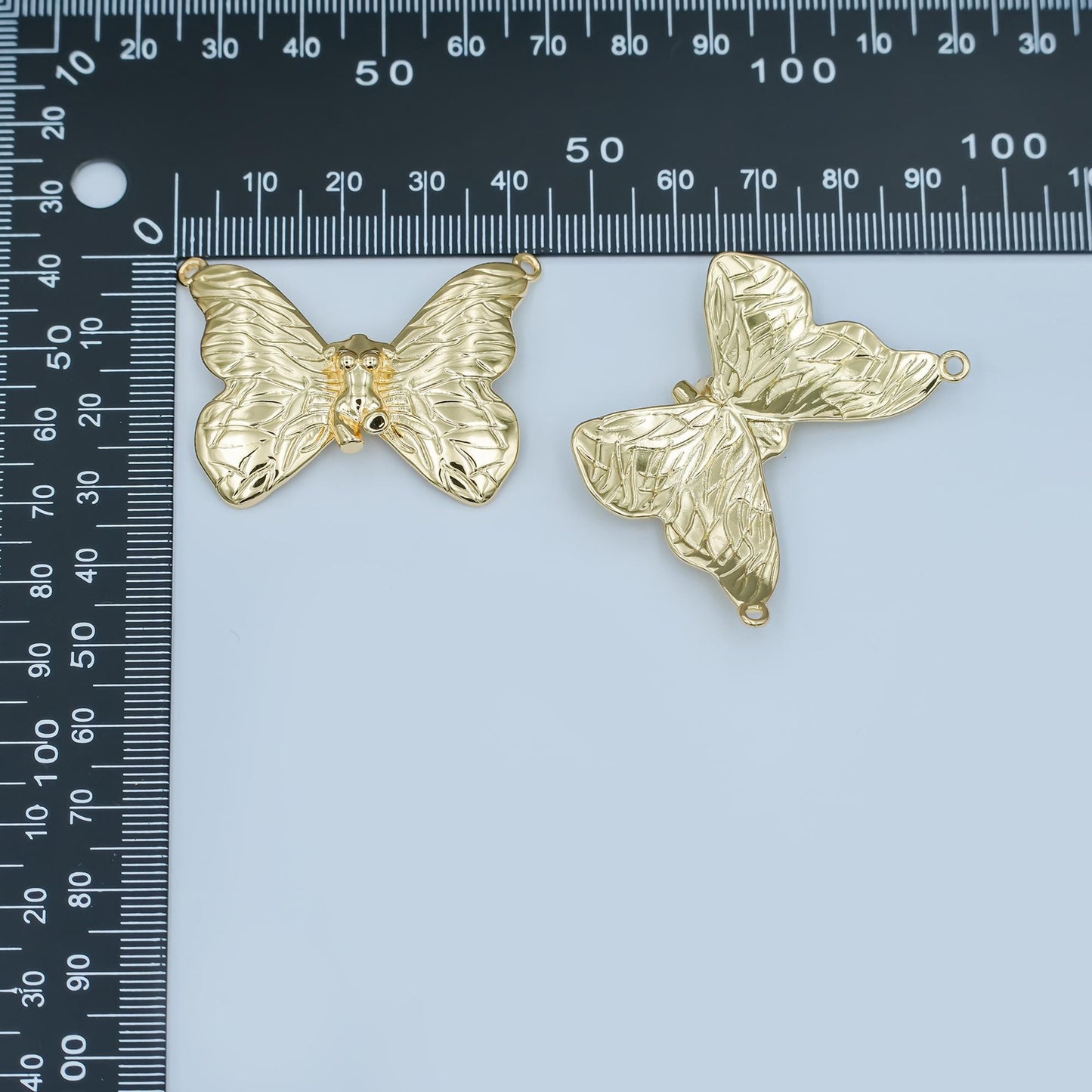 Bold Butterfly Charm 18k Gold Filled Mariposa Pendant DIY Personalized Jewelry Making Finding Y-014