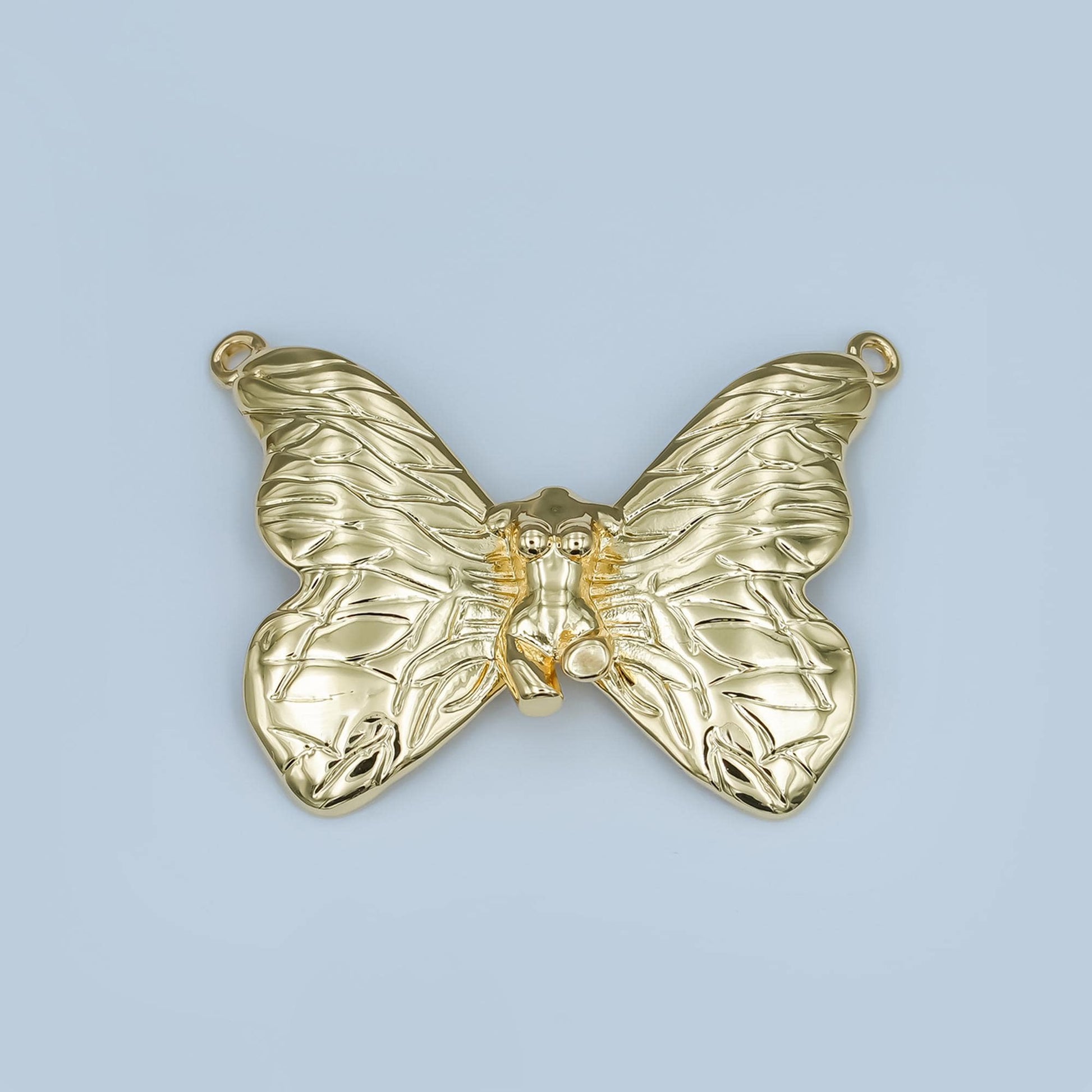 Bold Butterfly Charm 18k Gold Filled Mariposa Pendant DIY Personalized Jewelry Making Finding Y-014