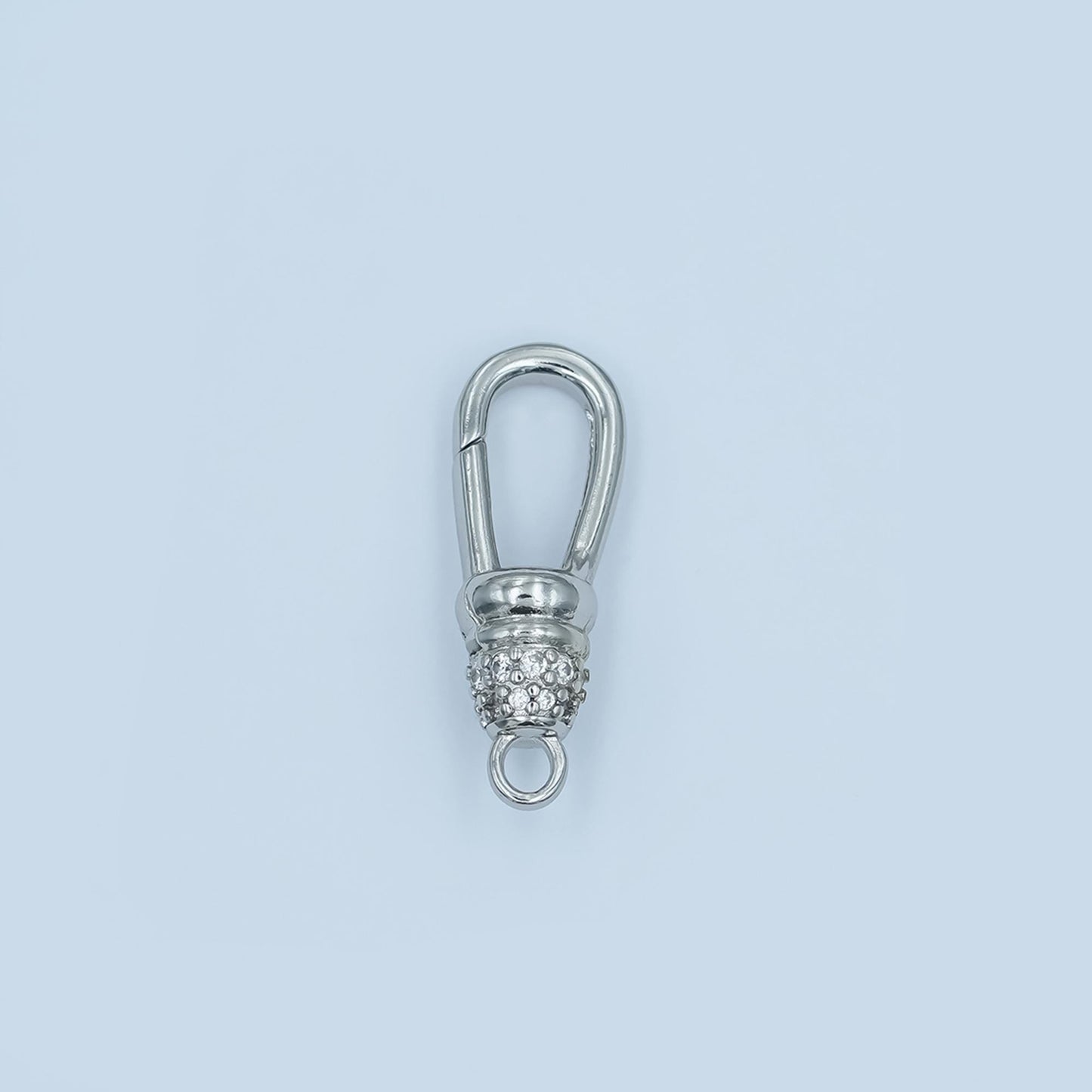 24k gold filled CZ triggerless Lobster Clasp 25mmx8.9mm clasps in gold / Silver color Z-1123