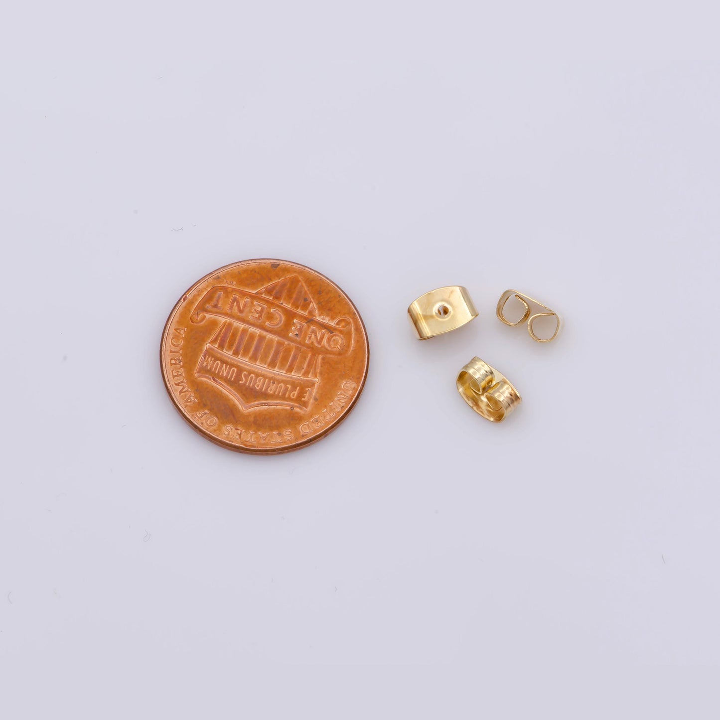 24 Pcs Shiny Gold Earring Backs, Earring Stoppers, Butterfly Earring Backs, Clutch Earring Backs, Jewelry Findings K-920