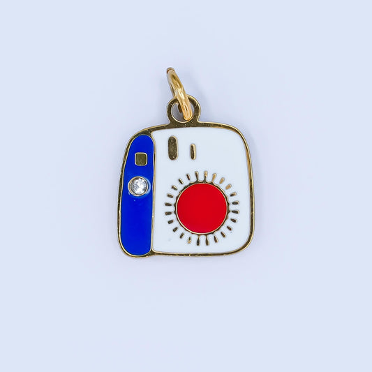 Pvd Gold Plate Stainless Steel Mini camera Charm Polaroid photography pendant | P-1206