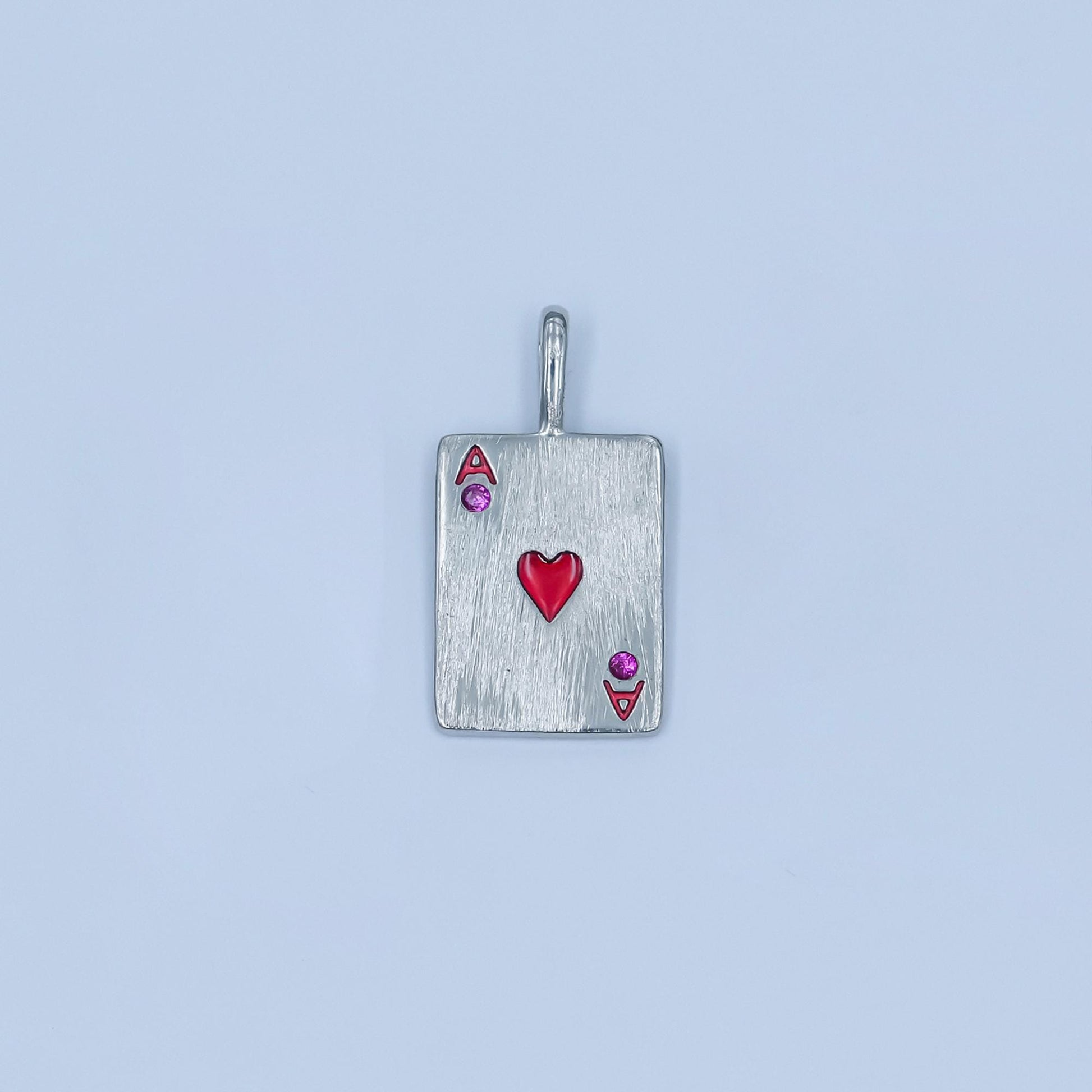 Dainty Gold heart ace playing card charm ace of spade poker pendant las vegas jewelry inspired AA-1449
