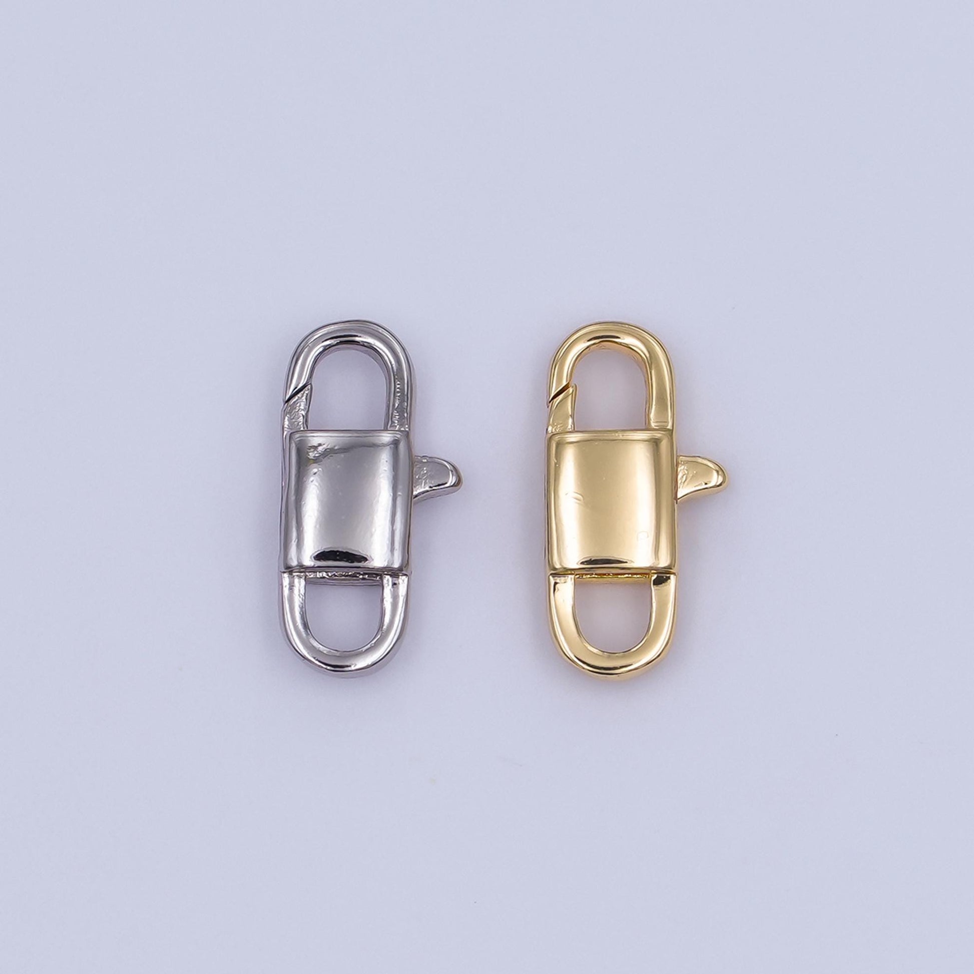 Mini gold filled lobster clasp tiny trigger clasp miami cuban curb chain for bracelet necklace jewelry making supplies z902