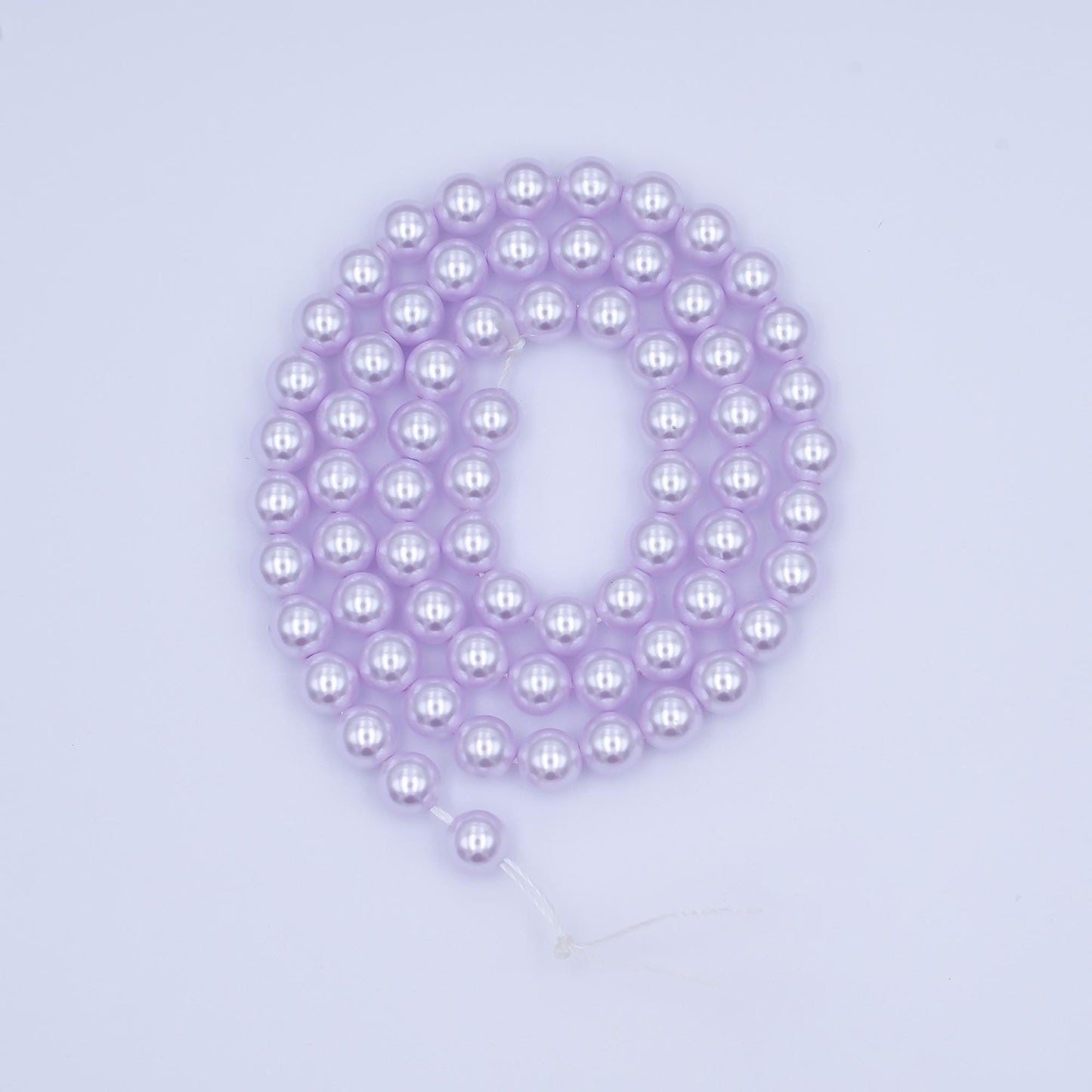 6mm Round Shell Pearl Bead Strand High Luster Synthetic Pearls for Jewelry Making, Necklace & Bracelet Craft Supplies Colorful Beads WA2995