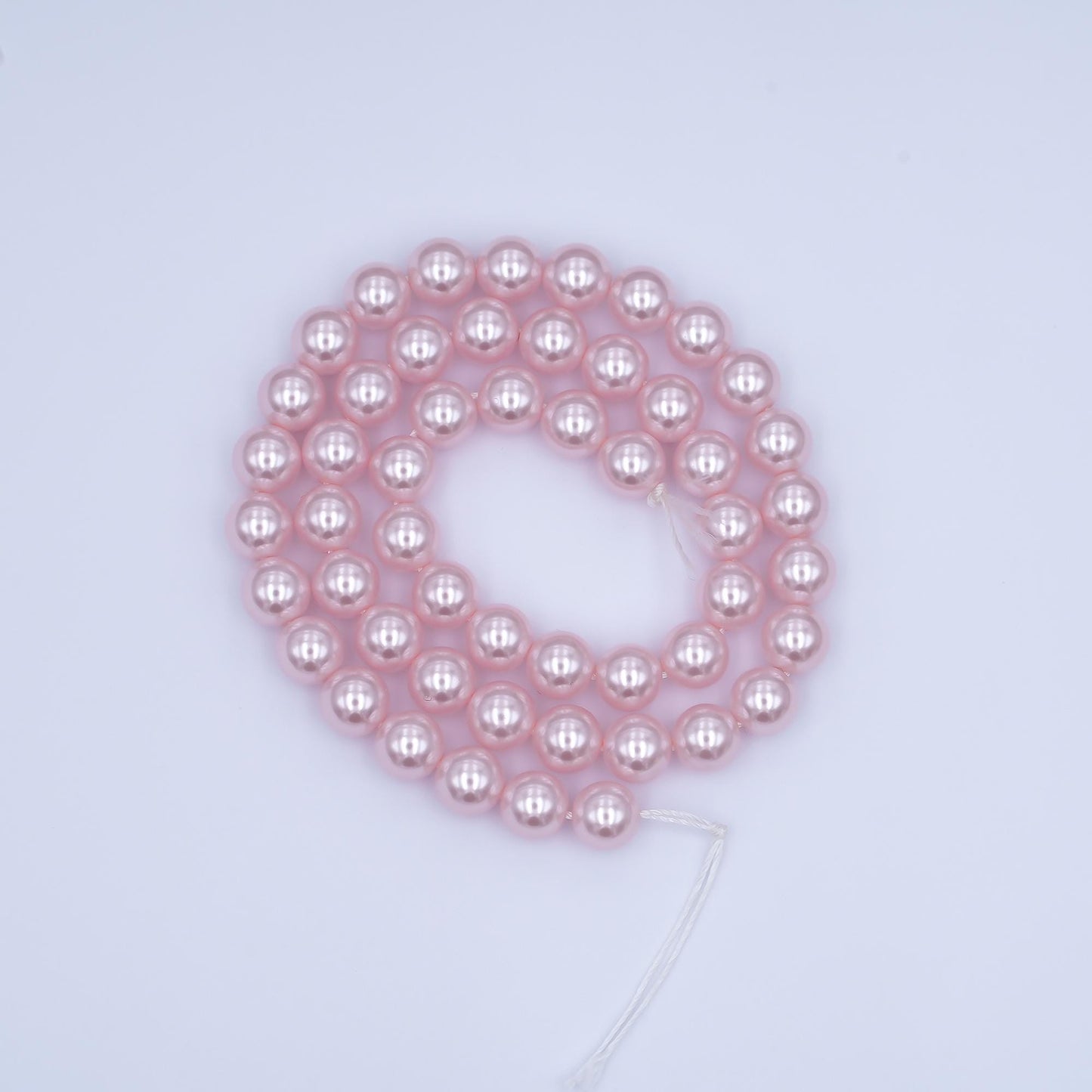 8mm Round Shell Pearl Bead Strand High Luster Synthetic Pearls for Jewelry Making, Necklace & Bracelet Craft Supplies Colorful Beads WA2991
