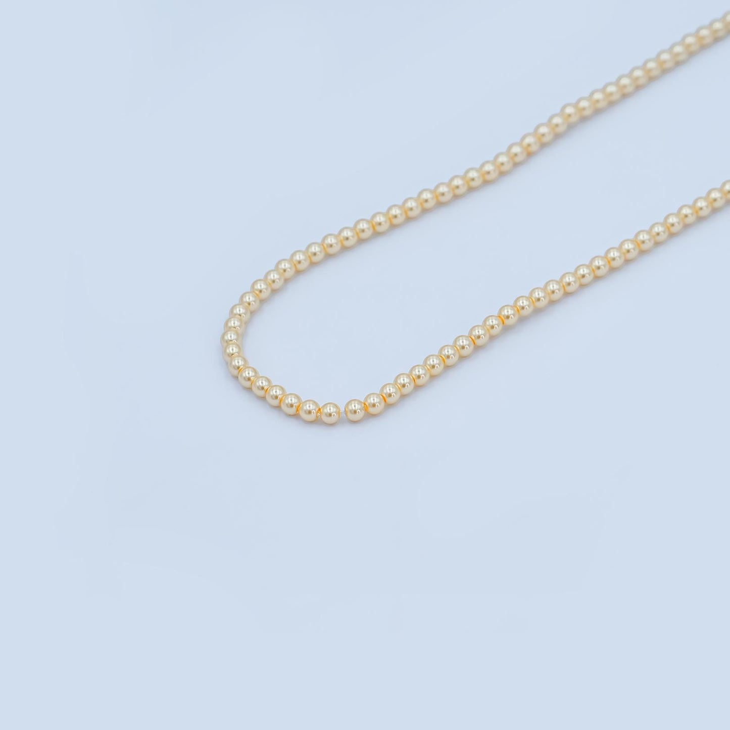 3mm Round Shell Pearl Bead Strand High Luster Synthetic Pearls for Jewelry Making, Necklace & Bracelet Craft Supplies Colorful Beads WA2986