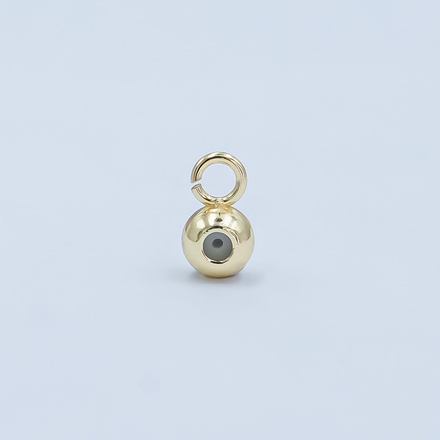 7x4 mm Gold Filled round safety rubber stopper bead spacer smart beads with open Link for Charm supplies Silicone Beads Z-1122