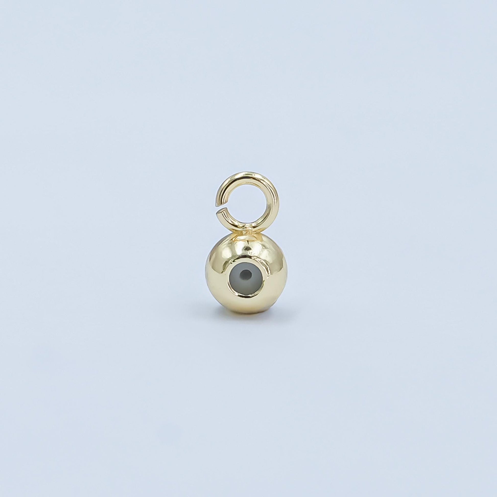 7x4 mm Gold Filled round safety rubber stopper bead spacer smart beads with open Link for Charm supplies Silicone Beads Z-1122