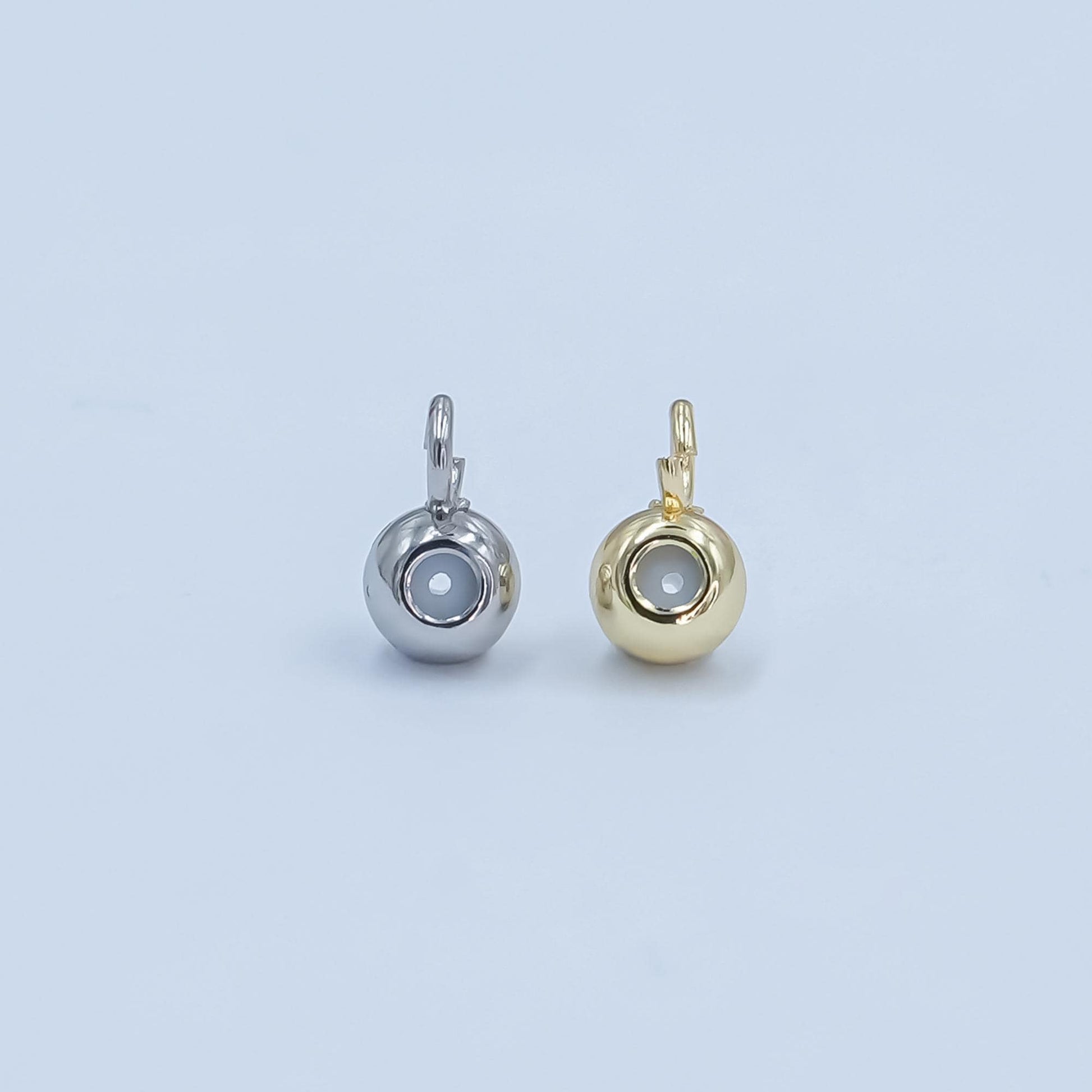 Gold Filled Round Safety Bead Stopper 7x4mm Sliding Adjustable Rondelle beads with Silicone inside with open loop for Charm Z-1121