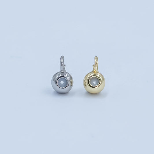 Gold Filled Round Safety Bead Stopper 7x4mm Sliding Adjustable Rondelle beads with Silicone inside with open loop for Charm Z-1121