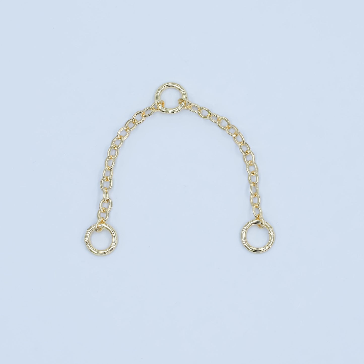 2.5 inch Gold Cable chain extender for necklace bracelet supply component findings Z-1118