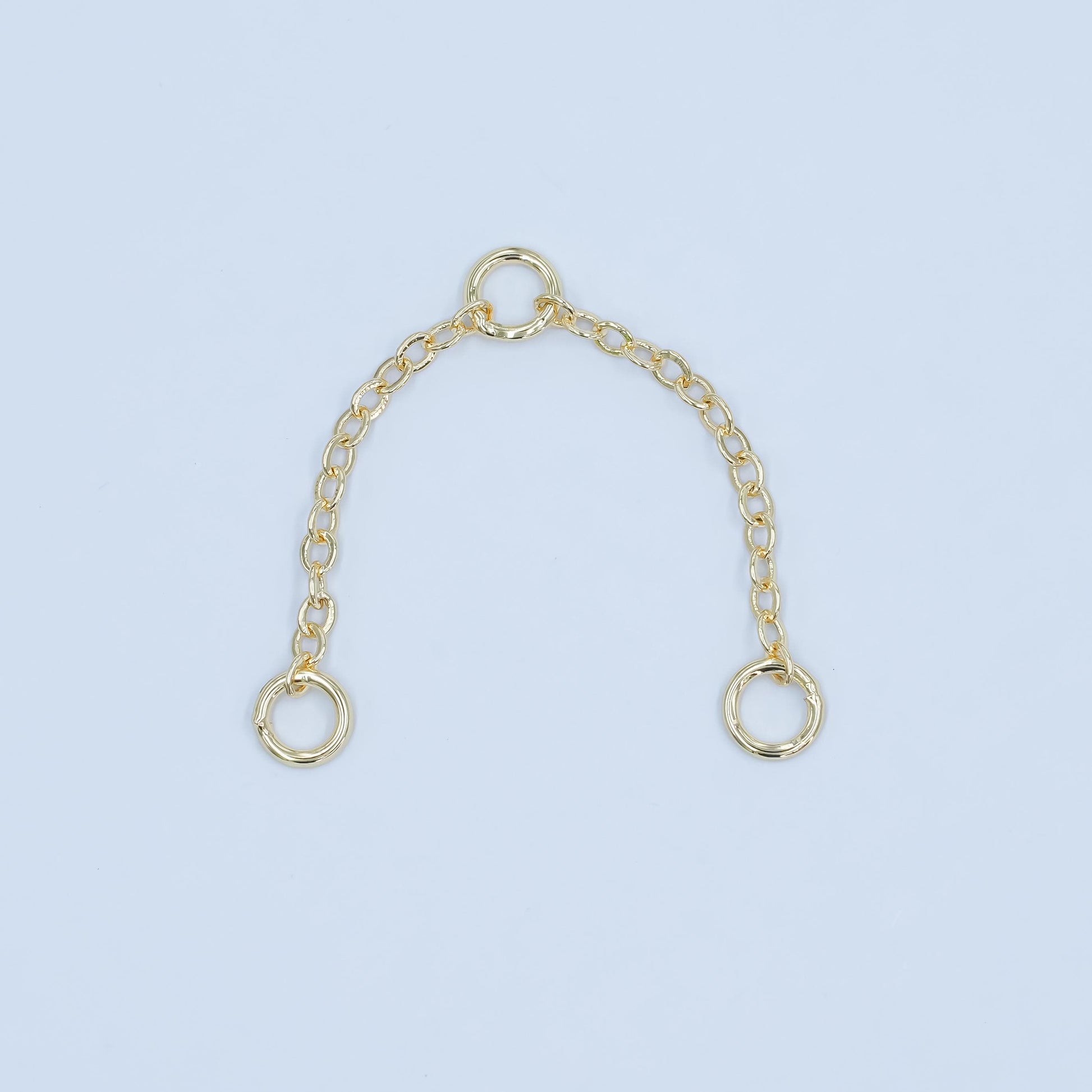 2.5 inch Gold Cable chain extender for necklace bracelet supply component findings Z-1118