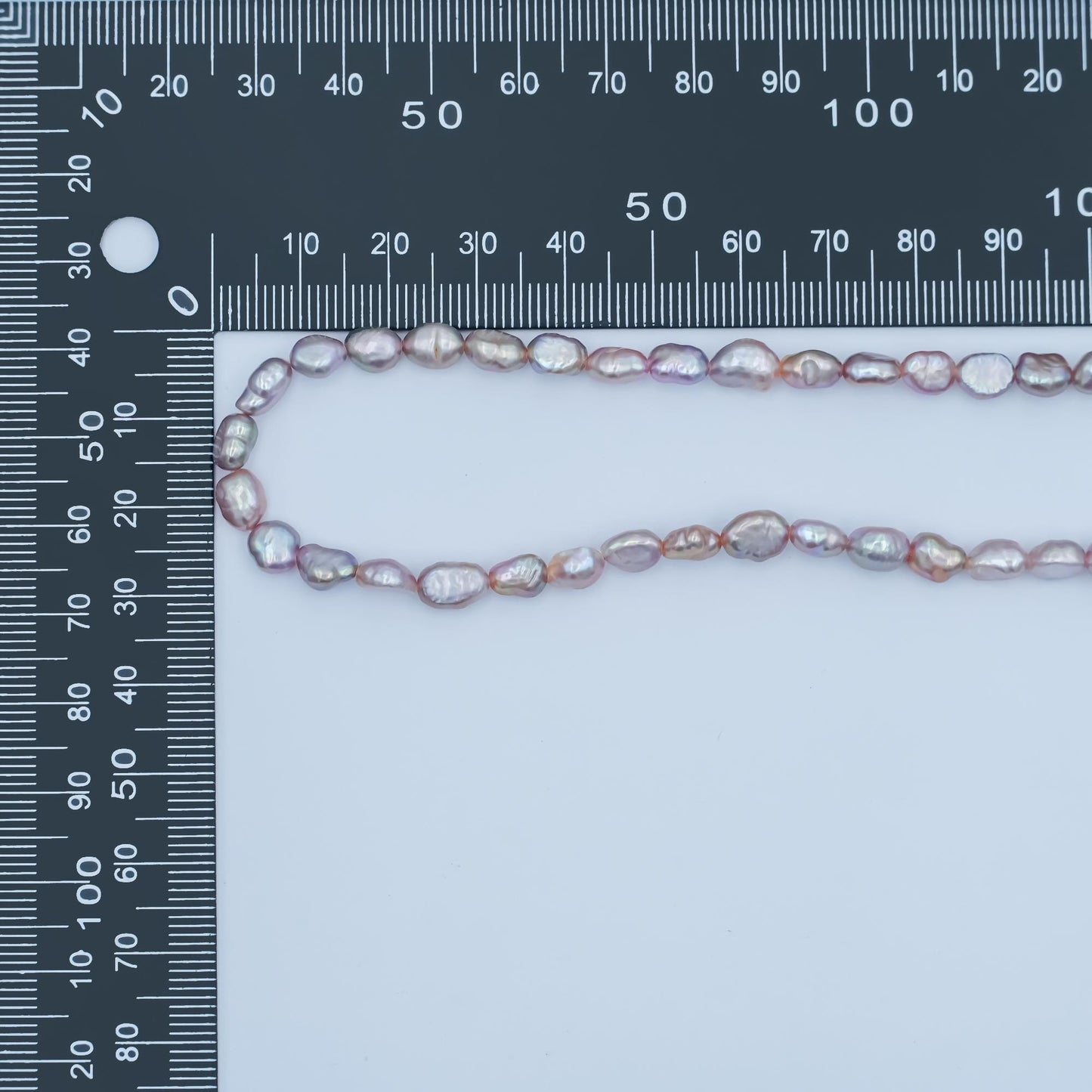 Handmade 5.5mm natural freshwater mauve pink pearl choker necklace 14.5 inch + 2 inch extender for layering necklace WA-3068