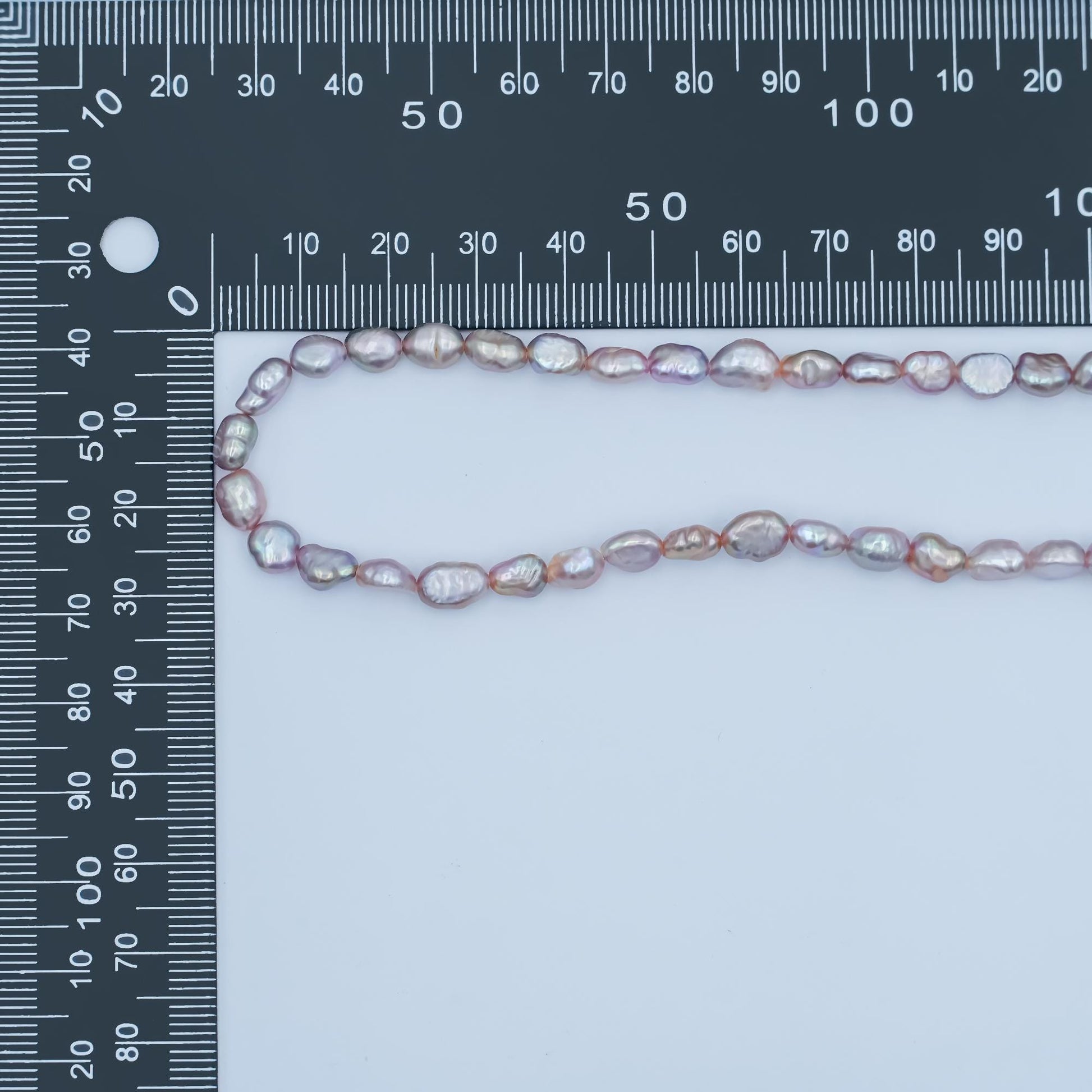 Handmade 5.5mm natural freshwater mauve pink pearl choker necklace 14.5 inch + 2 inch extender for layering necklace WA-3068