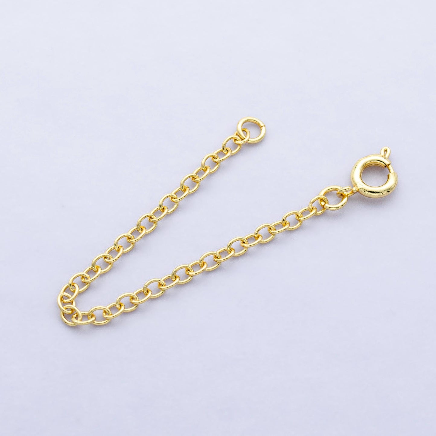 4inches Gold filled chain extender for necklace bracelet supply component findings extenders w/ heart charm, Z-1106