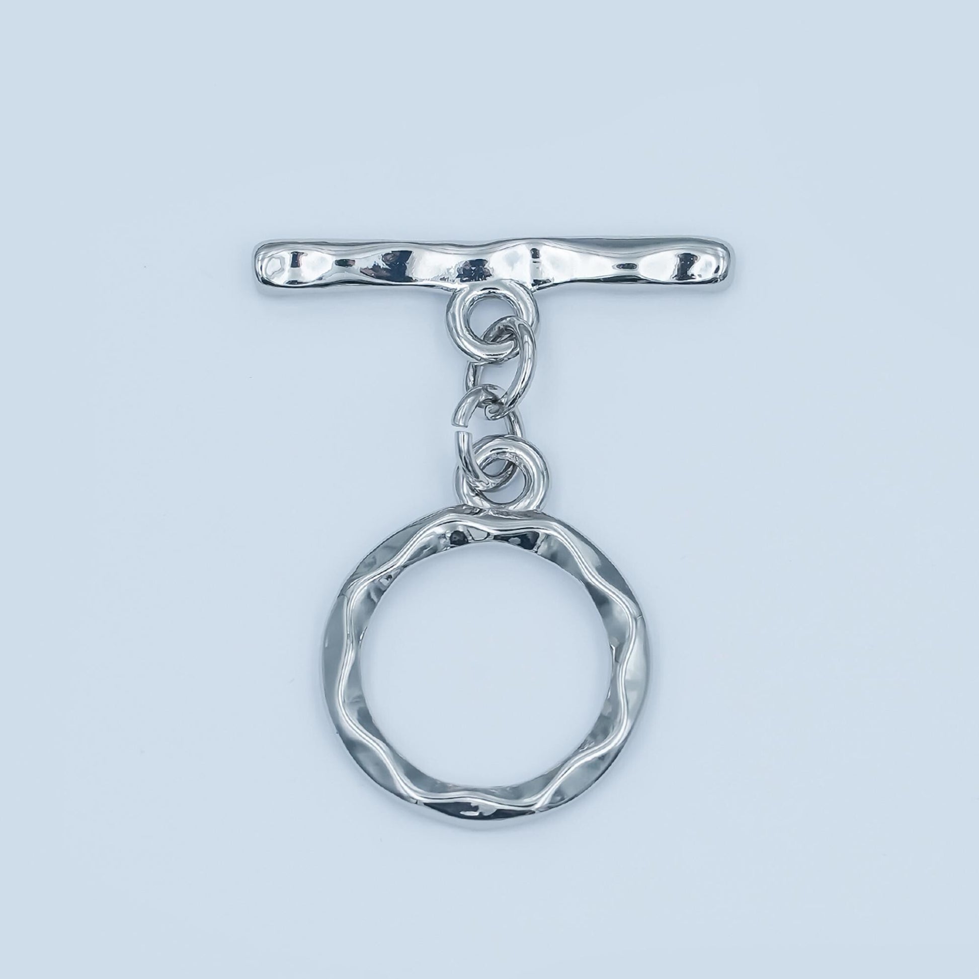Gold filled hammered style toggle clasp supply | z-845