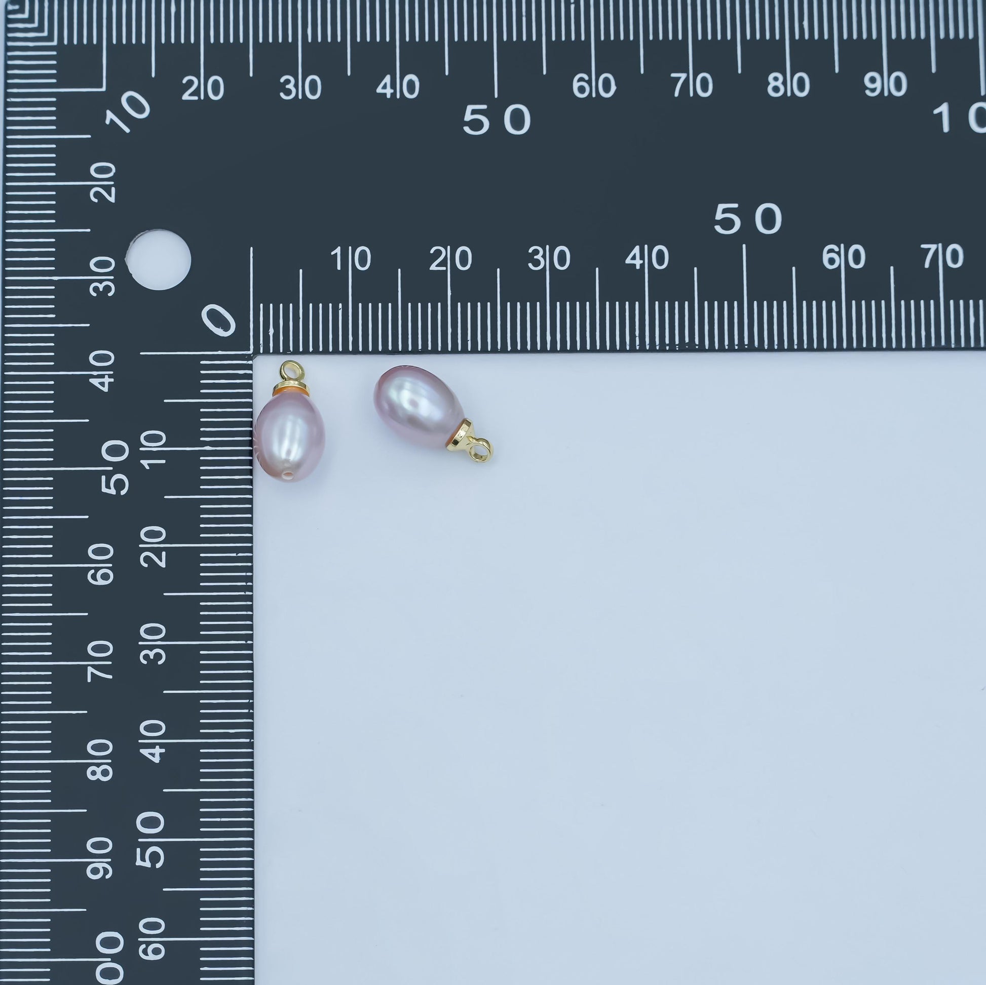 Beautiful mauve Lavender purple tear drop pear pearl charm teardrop genuine freshwater mermaid pearls pendant P1770