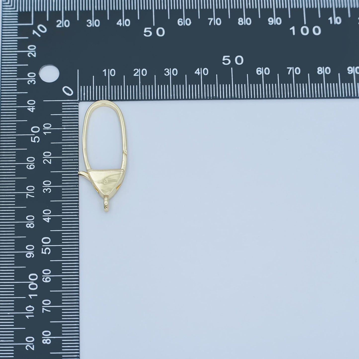 14K Gold Filled Clasp / Silver oval lobster claw clasp 18x7mm K246