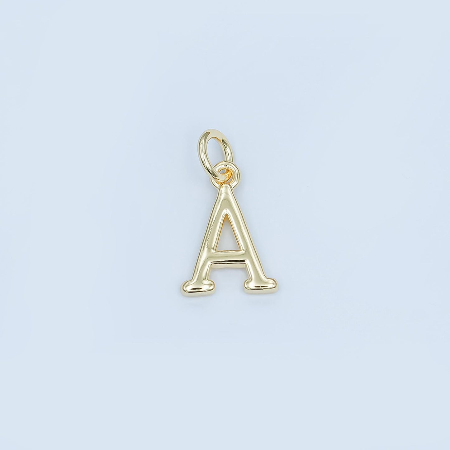 Minimalist Gold letter charms, personalized charm, initial charms, bracelet charms, mini pendant charms for necklace charm A-043