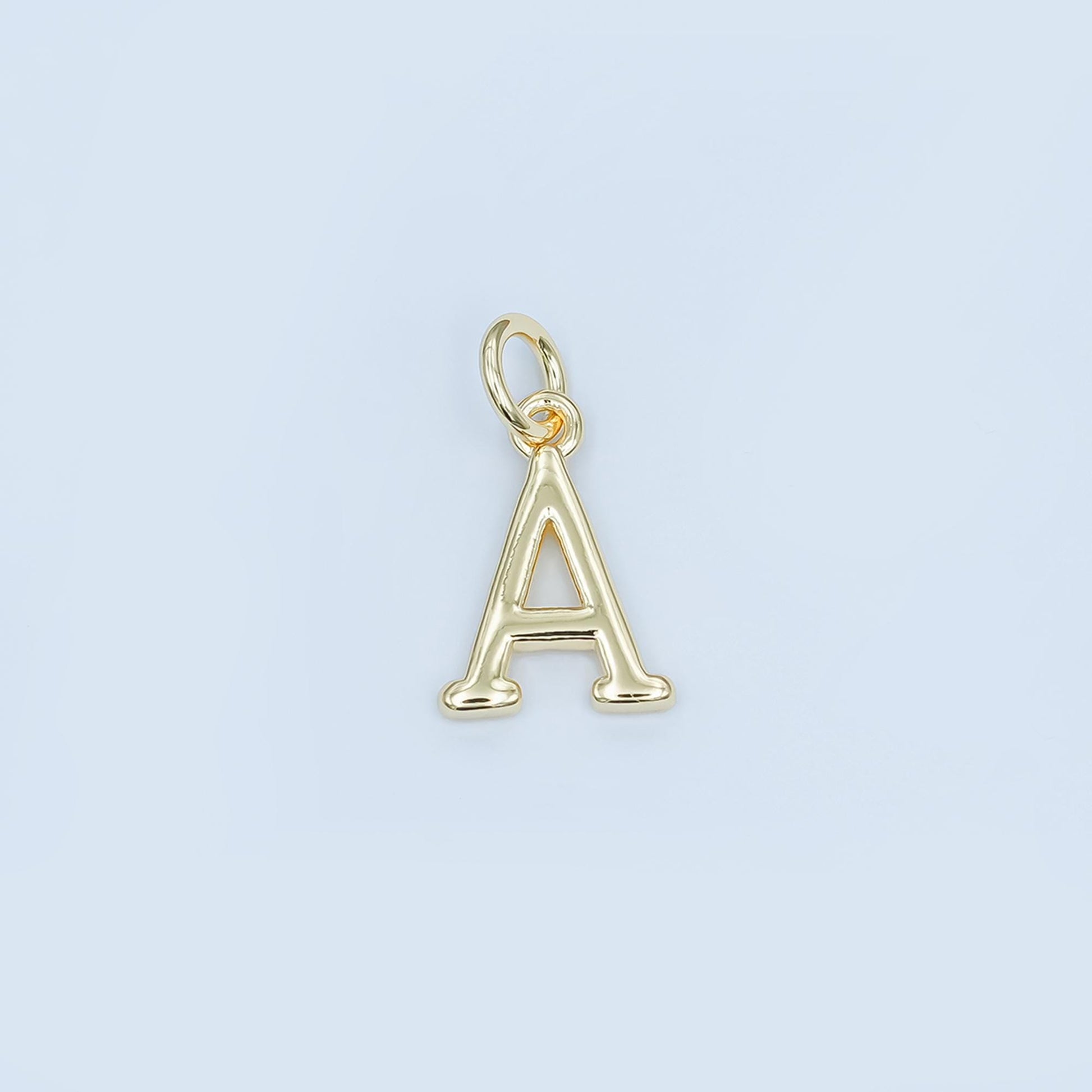 Minimalist Gold letter charms, personalized charm, initial charms, bracelet charms, mini pendant charms for necklace charm A-043
