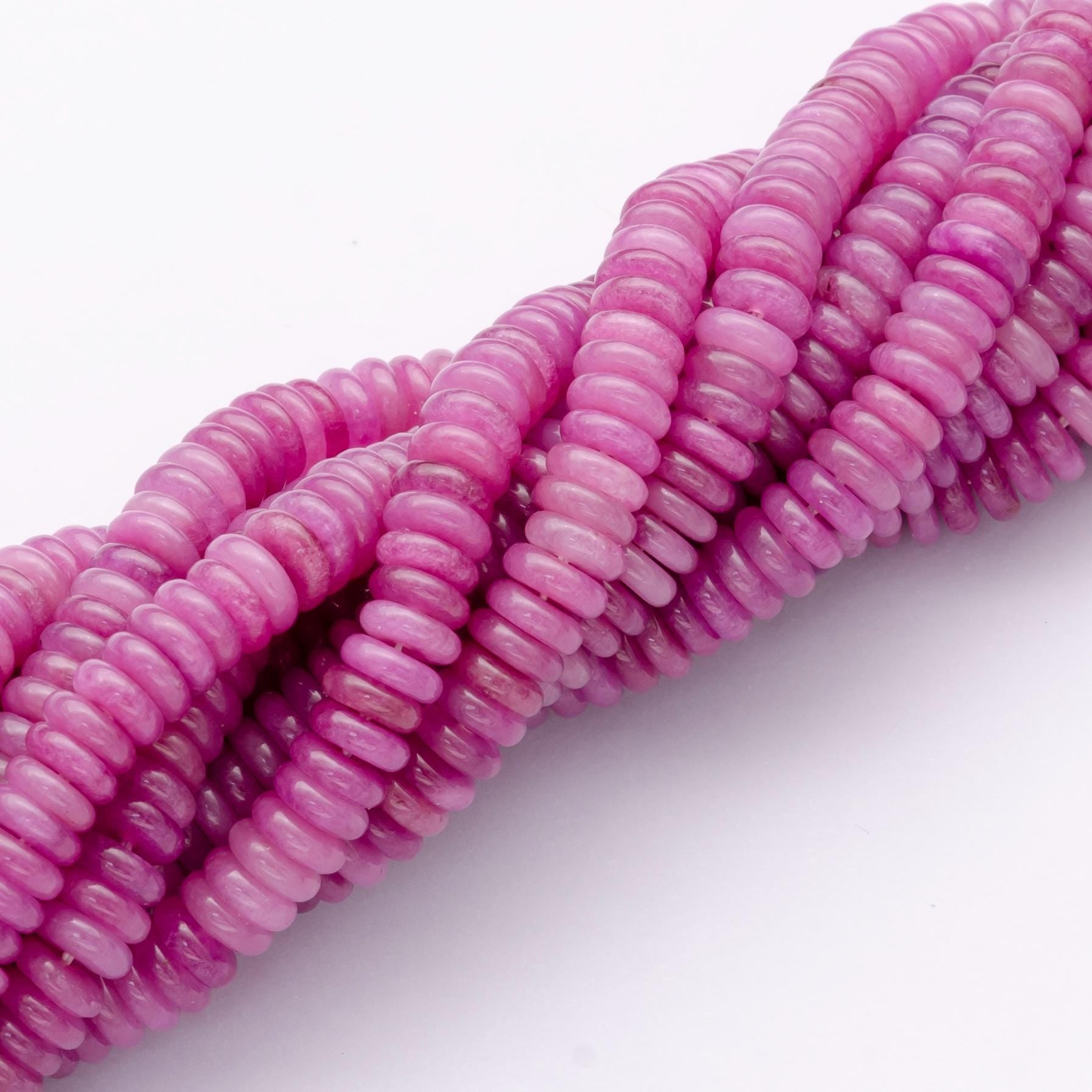 Natural Purple Quartz smooth rondelles beads colorful Stone beads 6x2mm 15 inch strand WA-3121