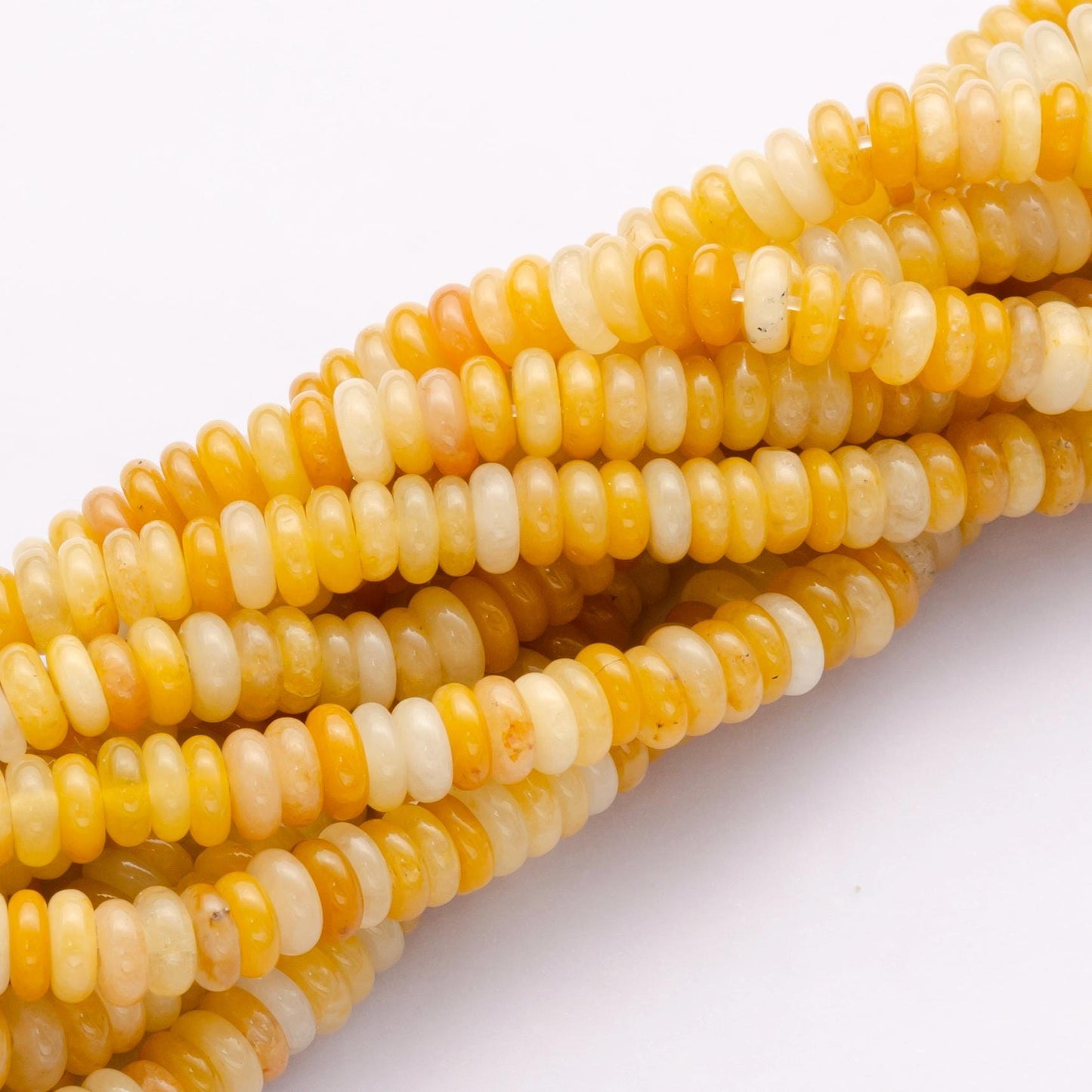 Natural Yellow Aventurine smooth rondelles beads colorful Stone beads 6x2mm 15 inch strand Gemstone WA-3124