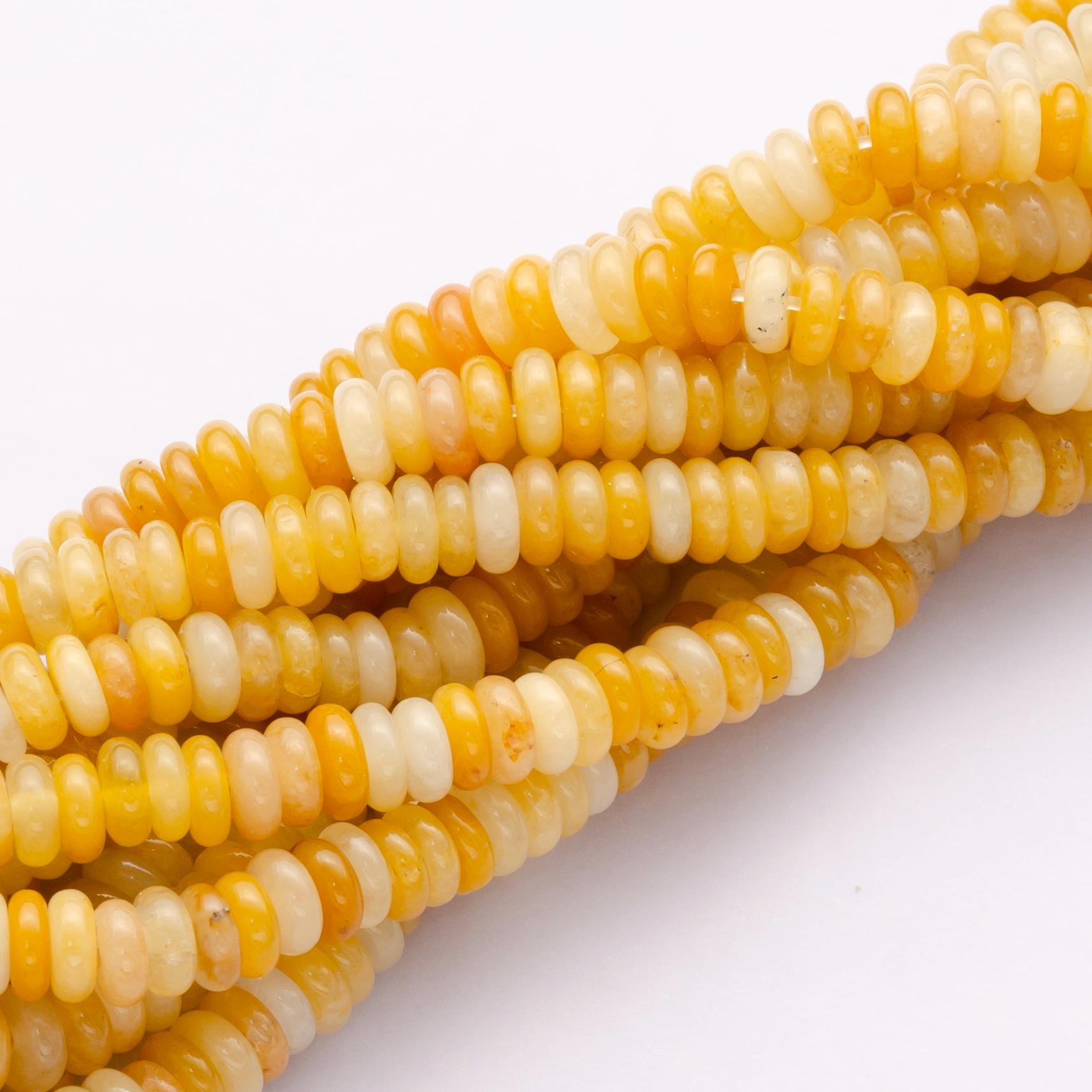 Natural Yellow Aventurine smooth rondelles beads colorful Stone beads 6x2mm 15 inch strand Gemstone WA-3124