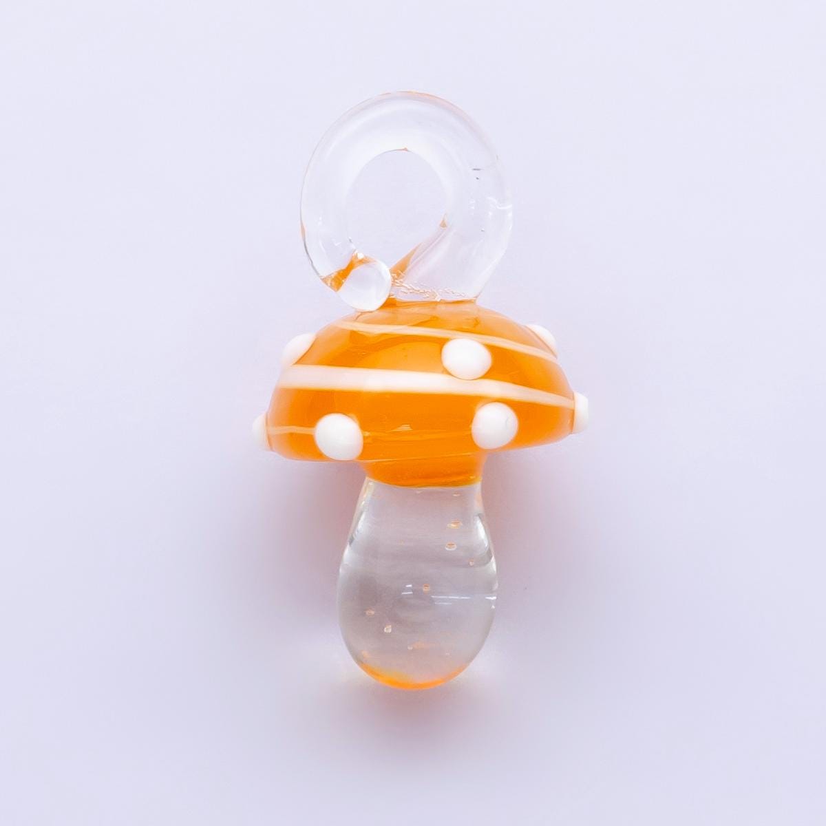 Colorful Glass mushroom charm small unique magic mushroom pendant jewelry gift idea for bracelet necklace earring component diy jewelry N123
