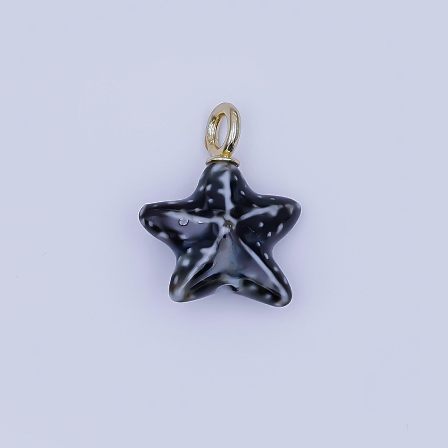 Dainty ceramic charm handmade Star Fish Shell porcelain Beach charm for necklace bracelet jewelry making supply N-099