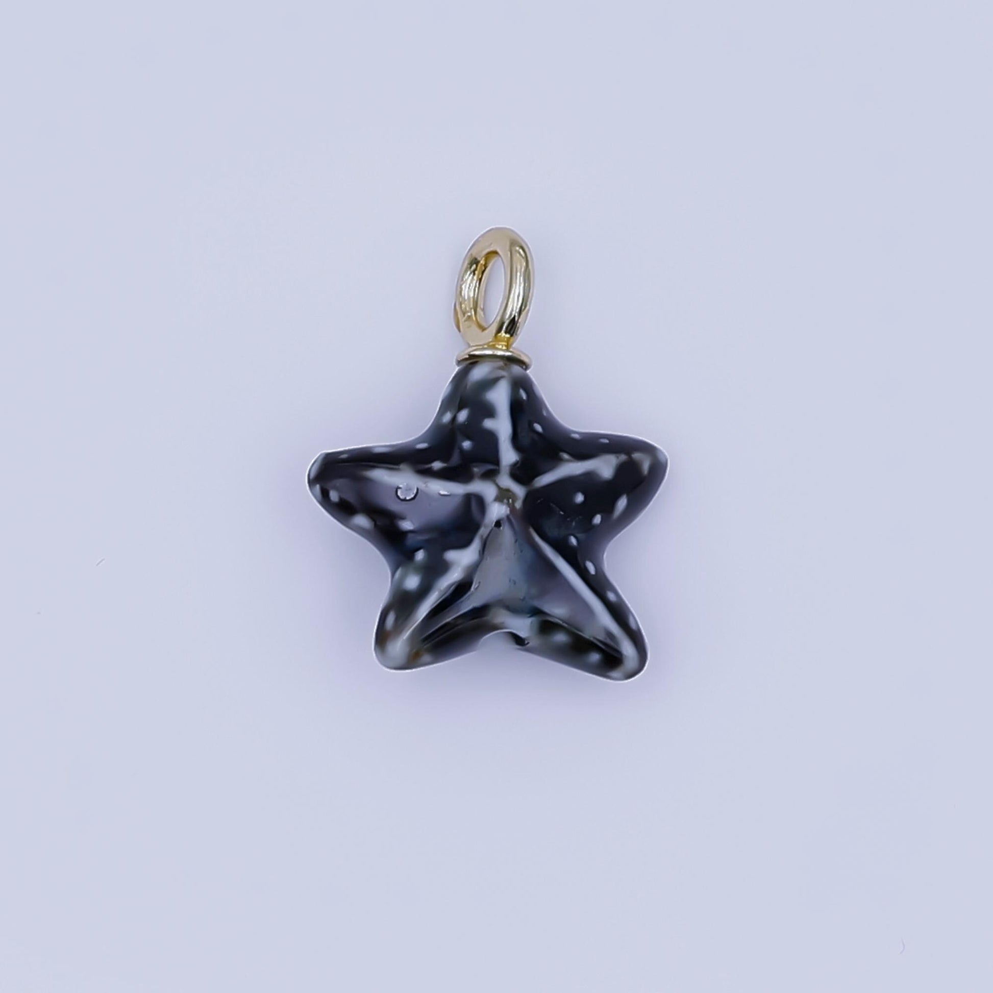 Dainty ceramic charm handmade Star Fish Shell porcelain Beach charm for necklace bracelet jewelry making supply N-099