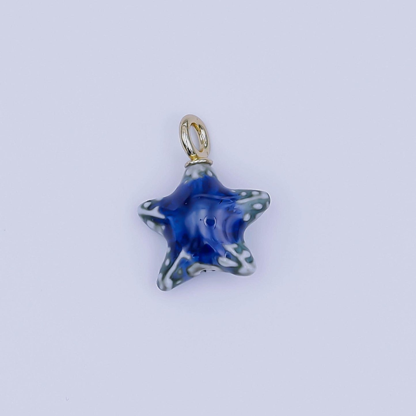Dainty ceramic charm handmade Star Fish Shell porcelain Beach charm for necklace bracelet jewelry making supply N-099