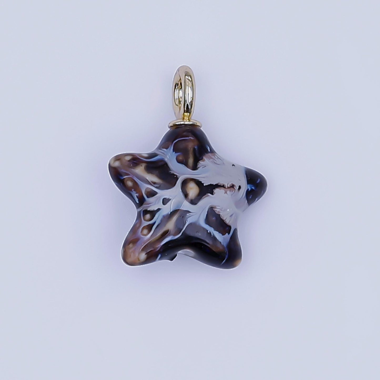 Dainty ceramic charm handmade Star Fish Shell porcelain Beach charm for necklace bracelet jewelry making supply N-099