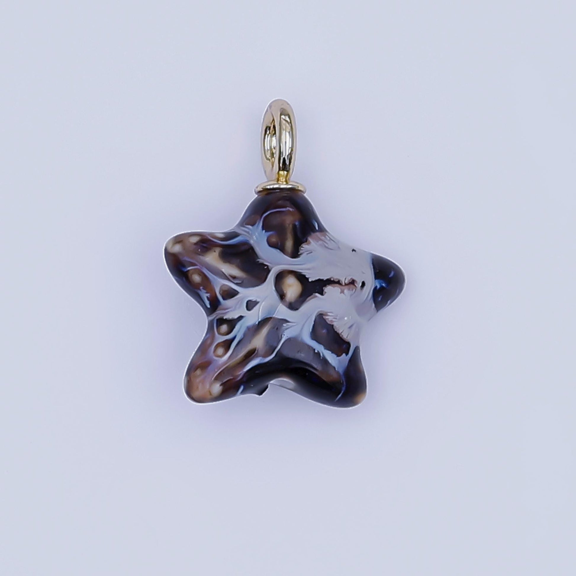 Dainty ceramic charm handmade Star Fish Shell porcelain Beach charm for necklace bracelet jewelry making supply N-099