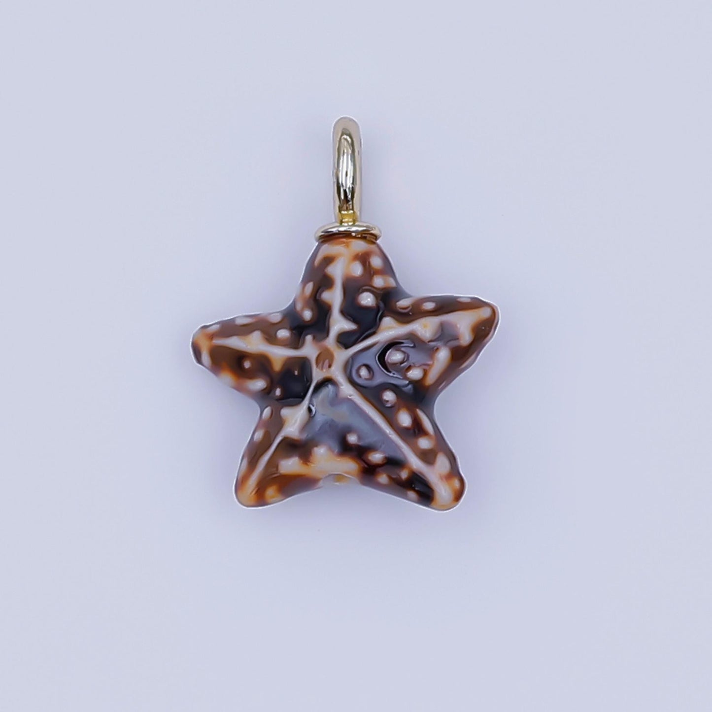 Dainty ceramic charm handmade Star Fish Shell porcelain Beach charm for necklace bracelet jewelry making supply N-099