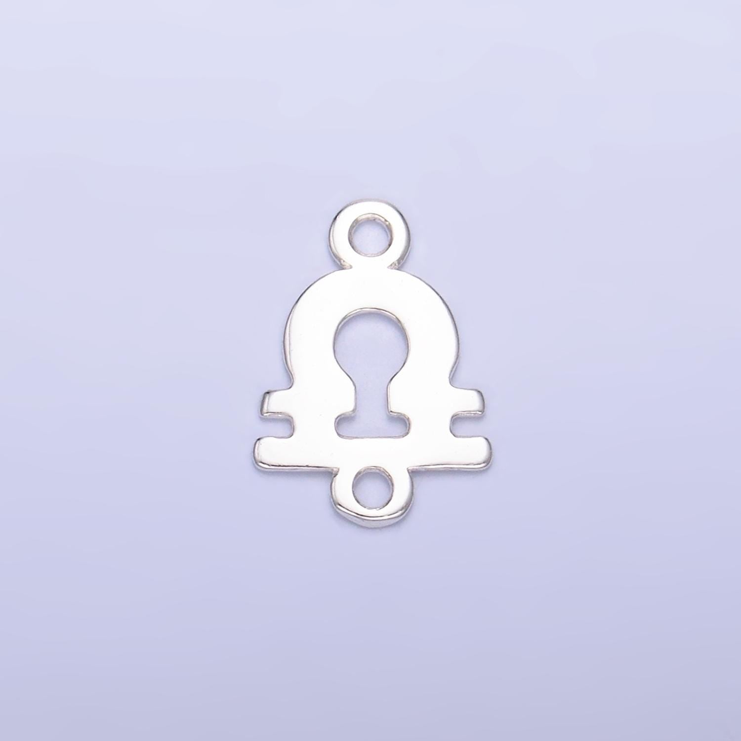 S925 Sterling Silver Zodiac Sign Charm Connector for Necklace Bracelet Link Astrology Sign Personalized Jewelry Supplies SL-567