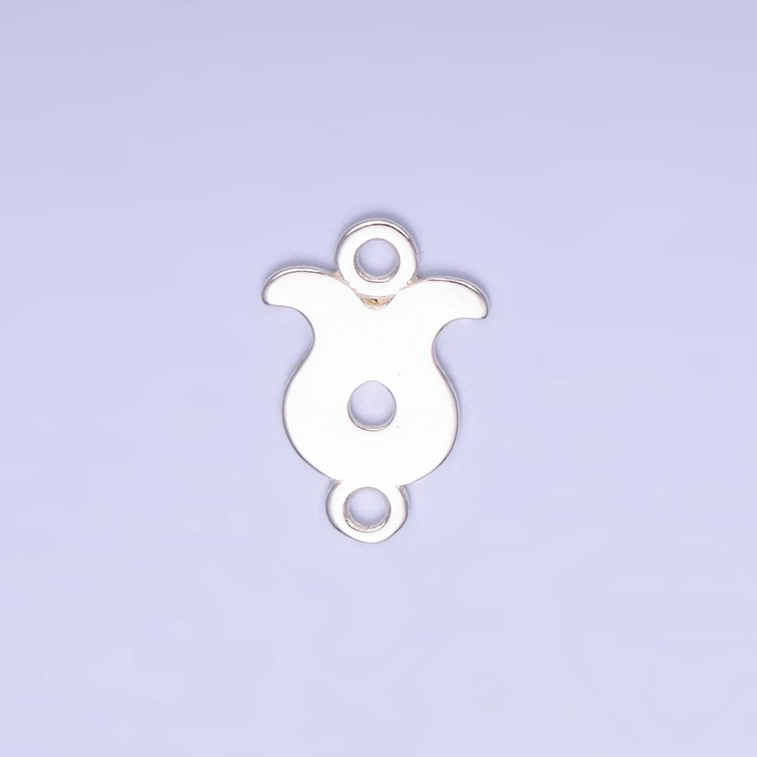 S925 Sterling Silver Zodiac Sign Charm Connector for Necklace Bracelet Link Astrology Sign Personalized Jewelry Supplies SL-567
